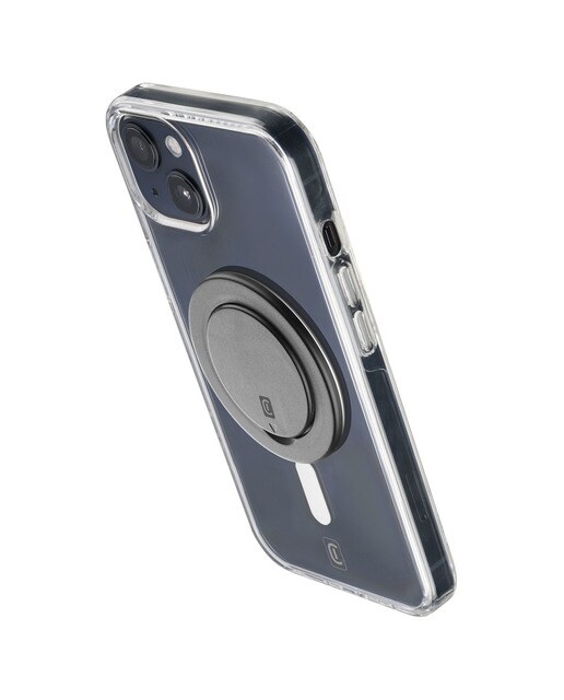 Anillo magnético Cellular Line Ring Stand Mag compatible con Magsafe negro Negro-2