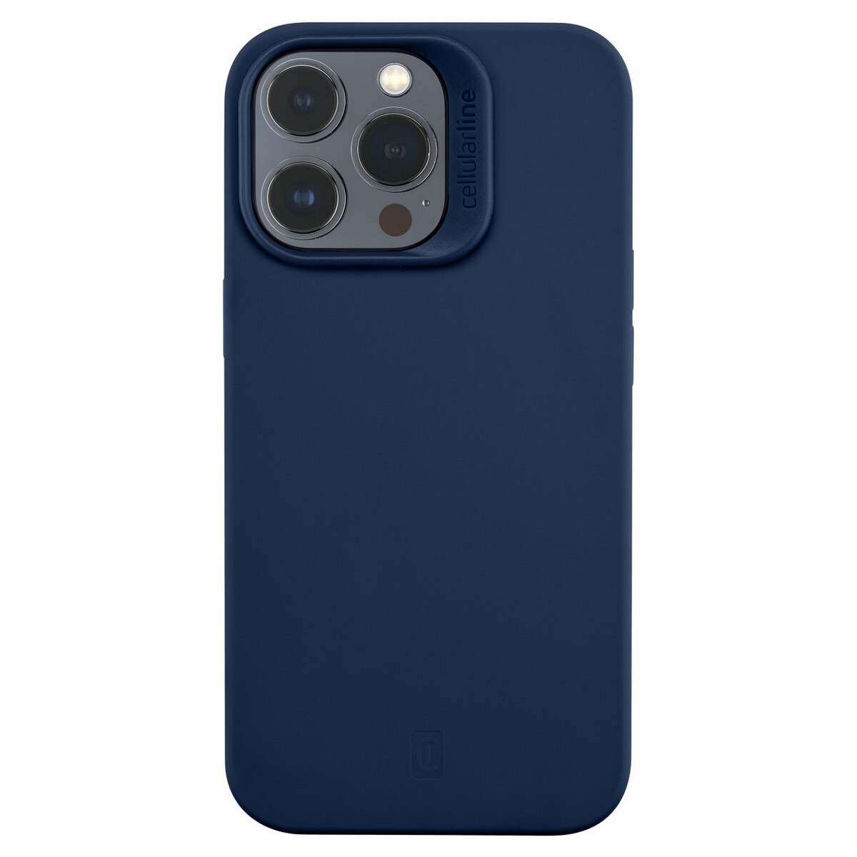 Carcasa de silicona azul Cellular Line Sensation para iPhone 14 Pro Max Azul-2