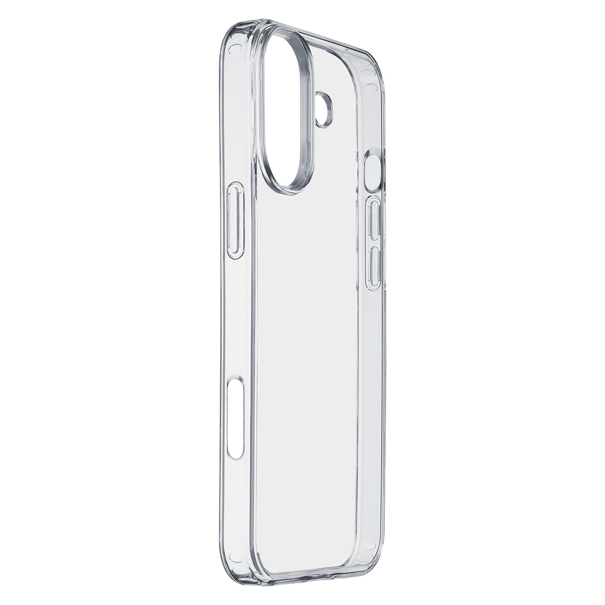 Funda rígida transparente Cellularline Clear Duo para iPhone 16 Transparente-1