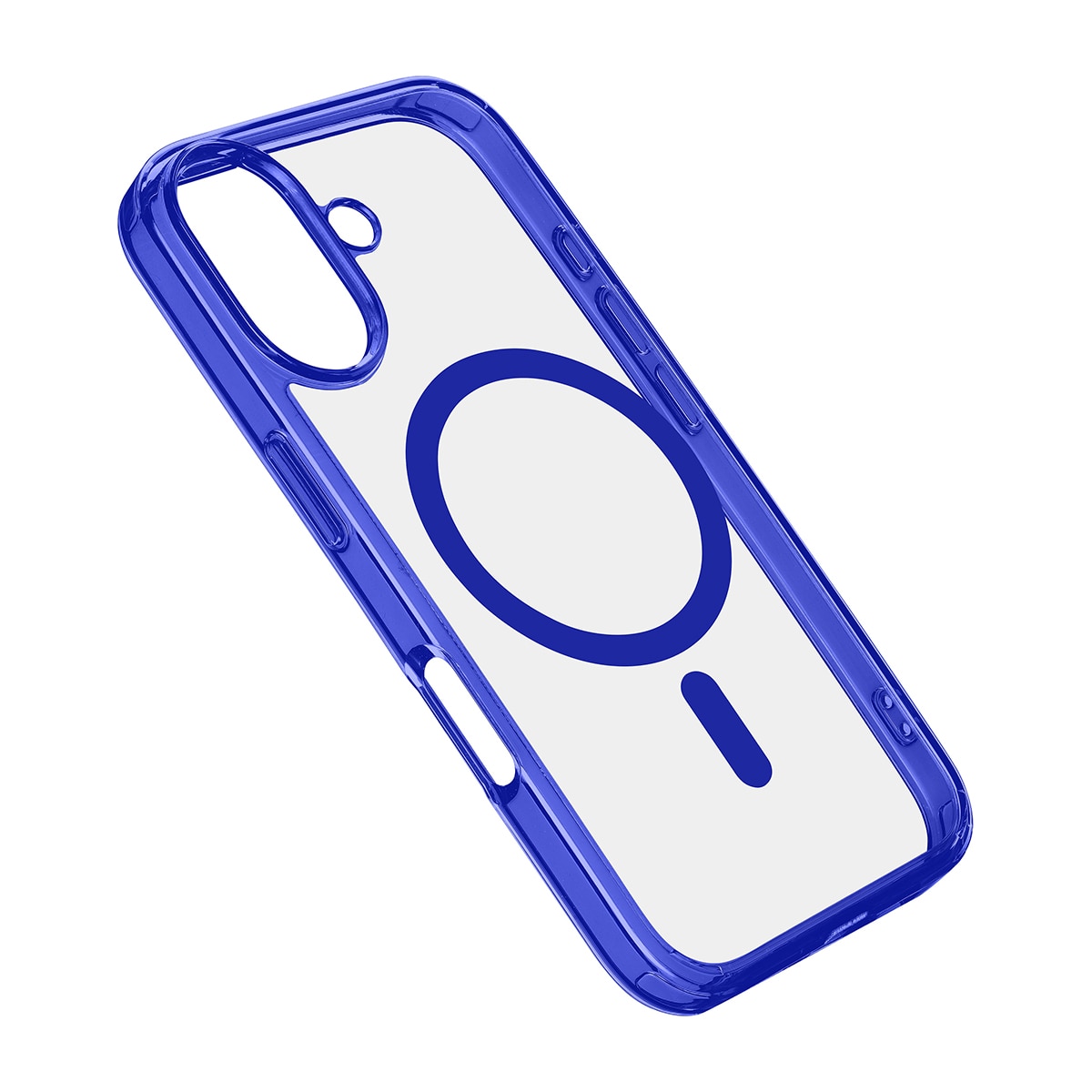 Funda azul Cellularline Iconic Mag para iPhone 16 Azul-1