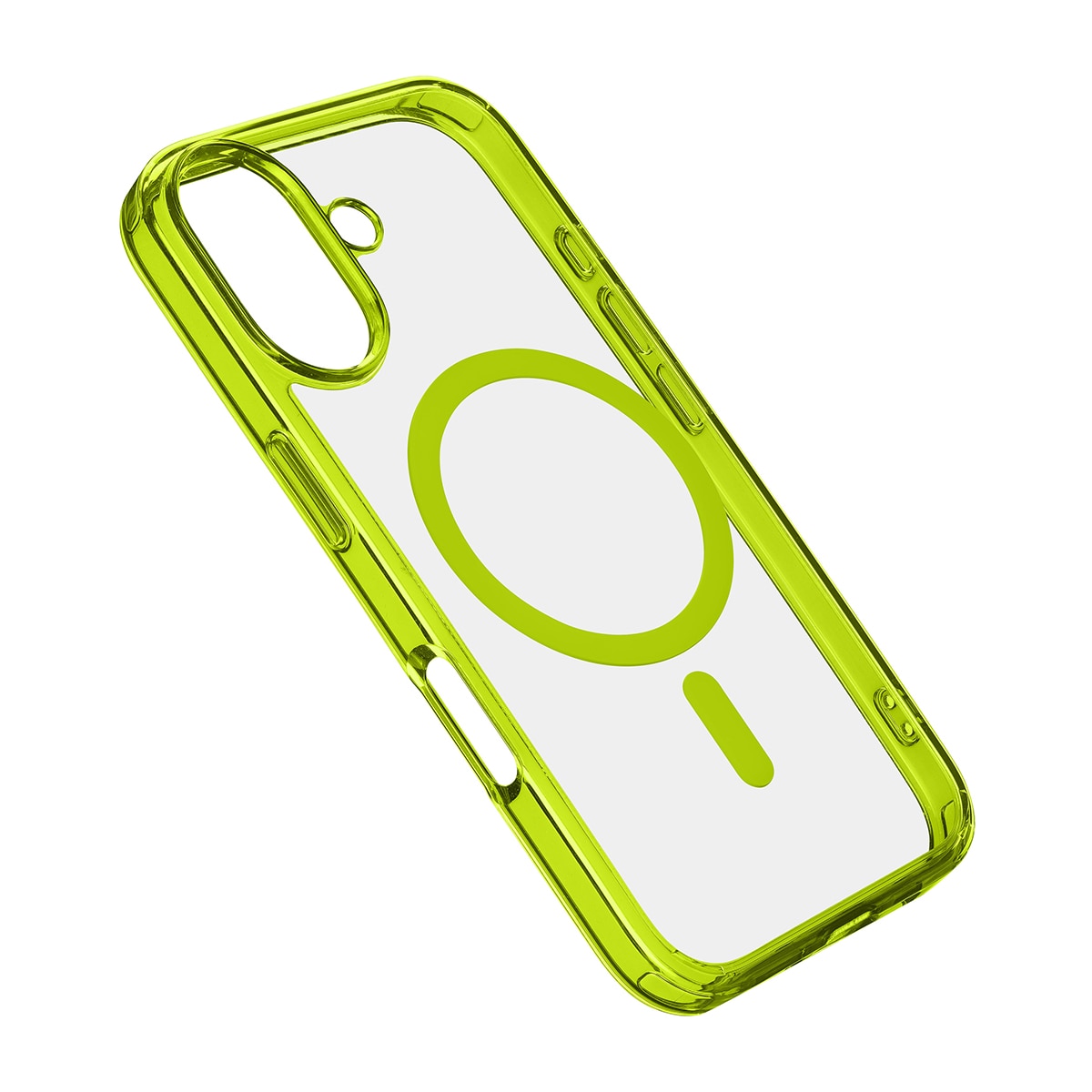 Funda verde lima Cellularline Iconic Mag para iPhone 16 Plus Verde Lima-1
