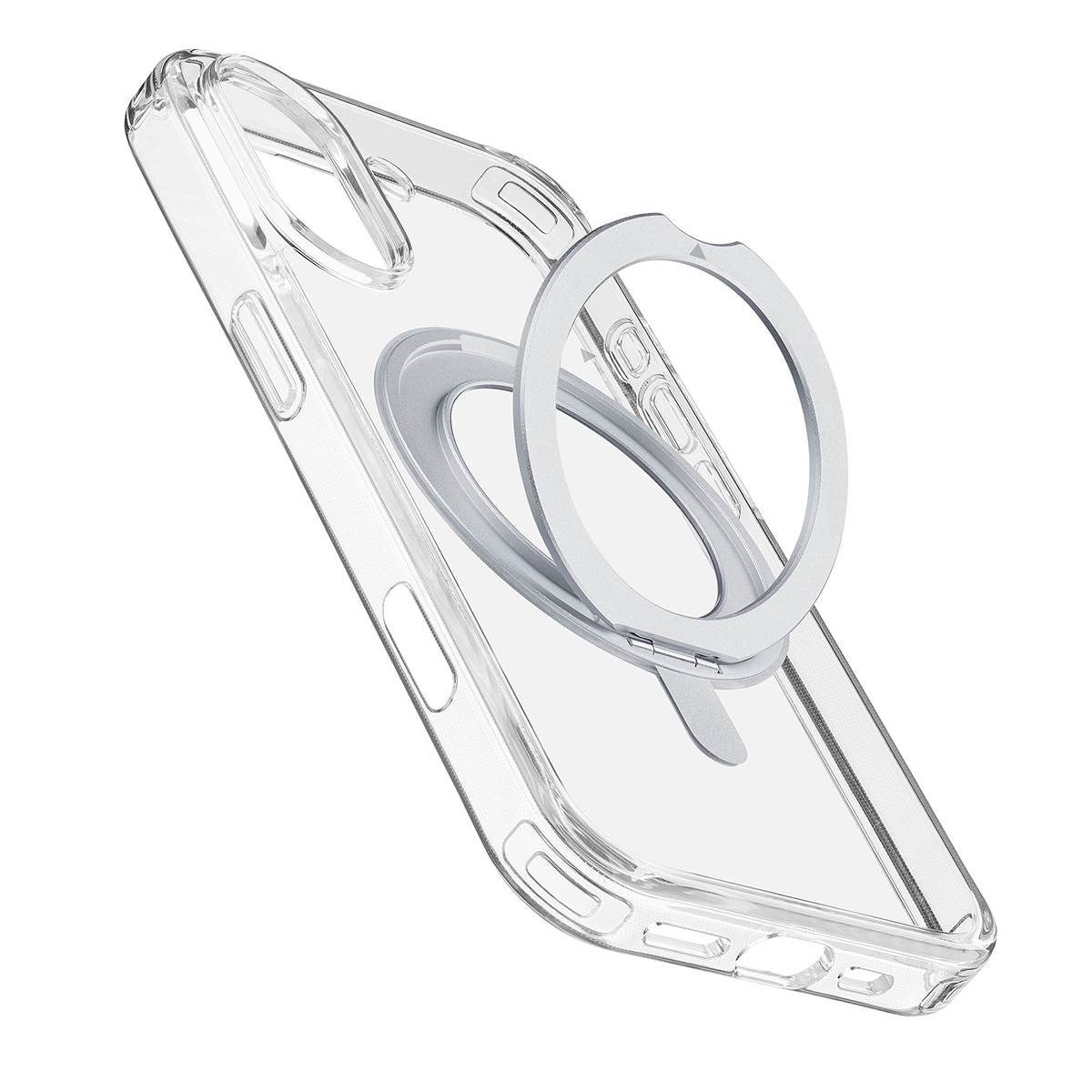 Funda transparente SpinMag para iPhone 16 Transparente-1