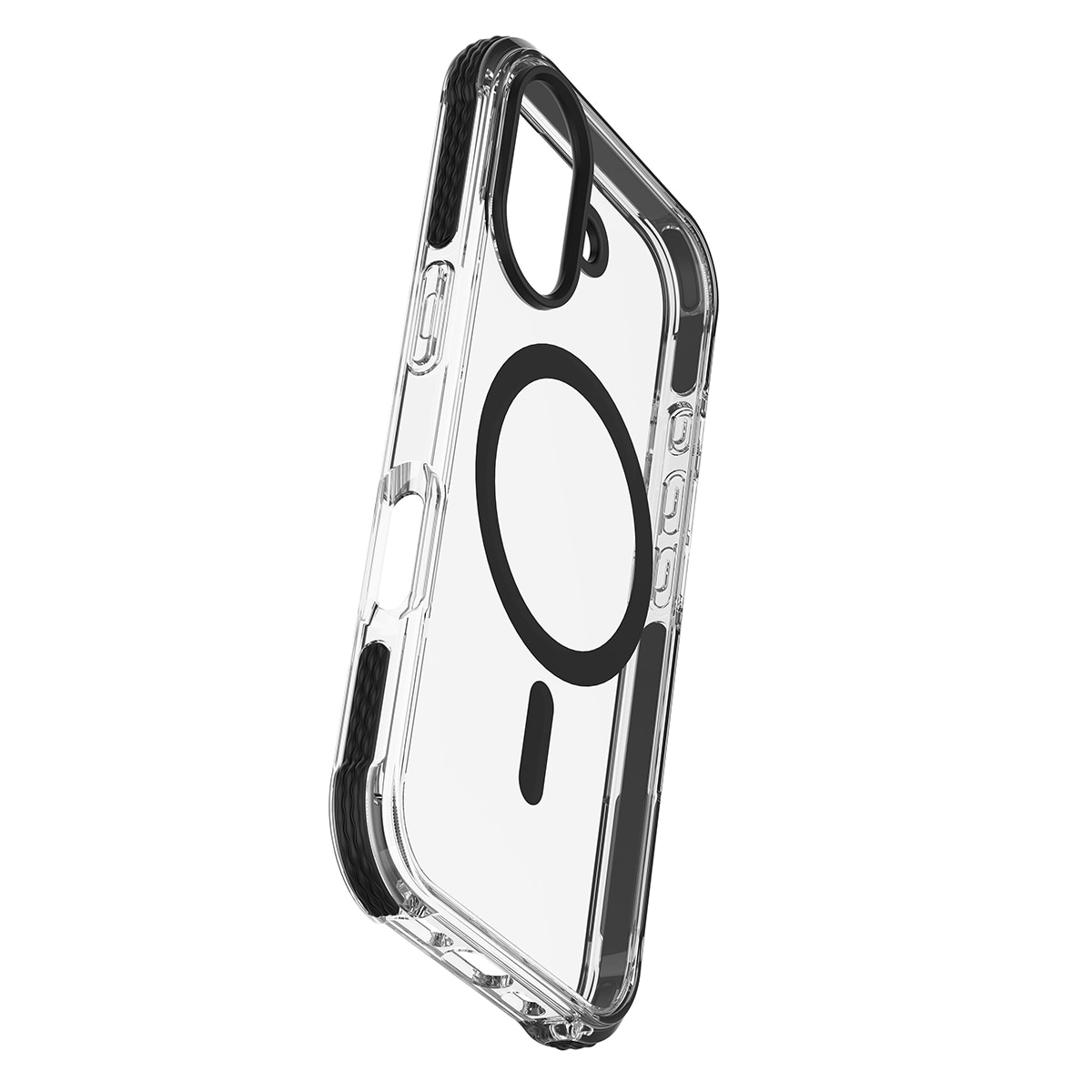 Funda transparente Cellularline Strong Guard Mag para iPhone 16 Transparente-1