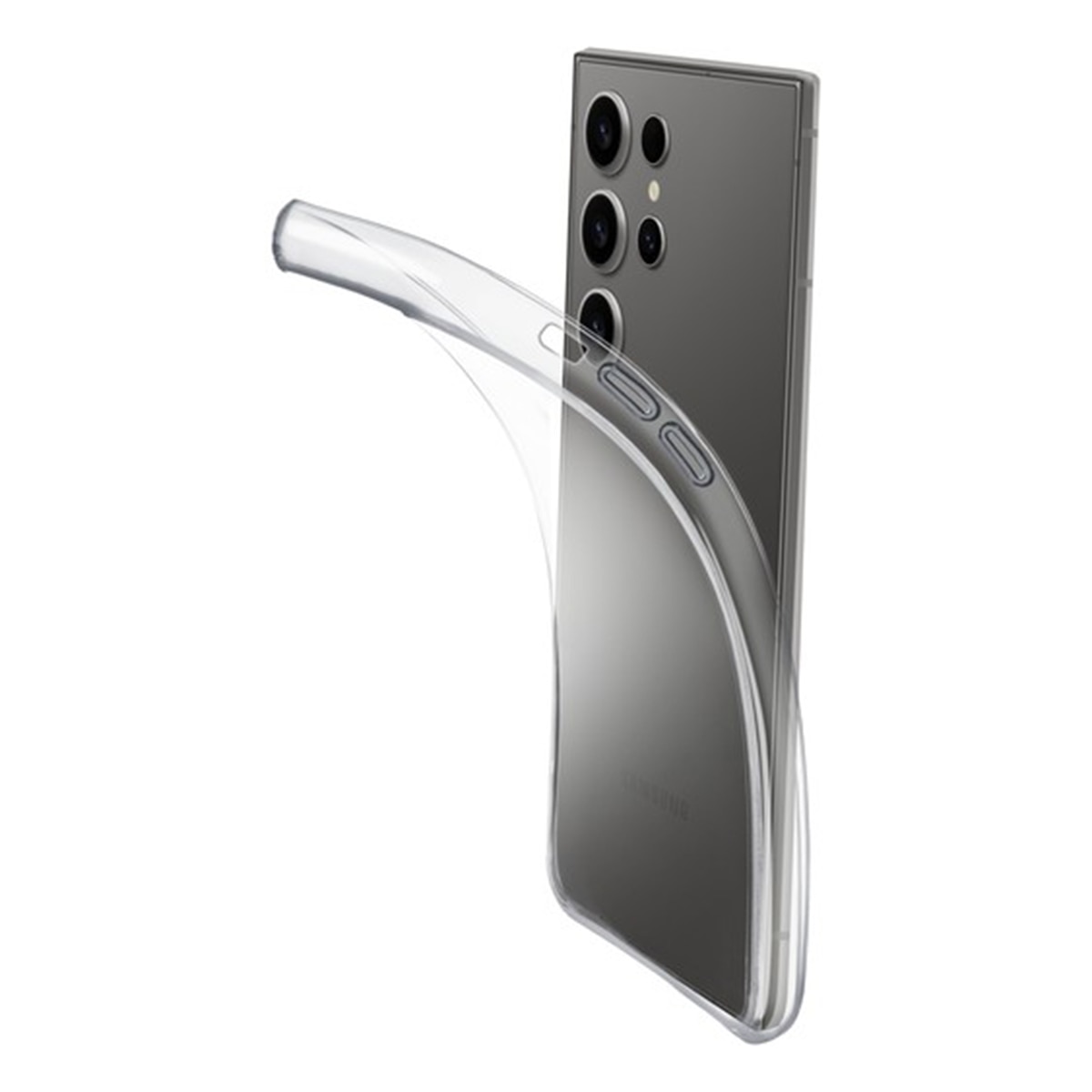 Imagen 0 de Carcasa de goma Cellularline Fine Transparente para Samsung Galaxy S25 Ultra