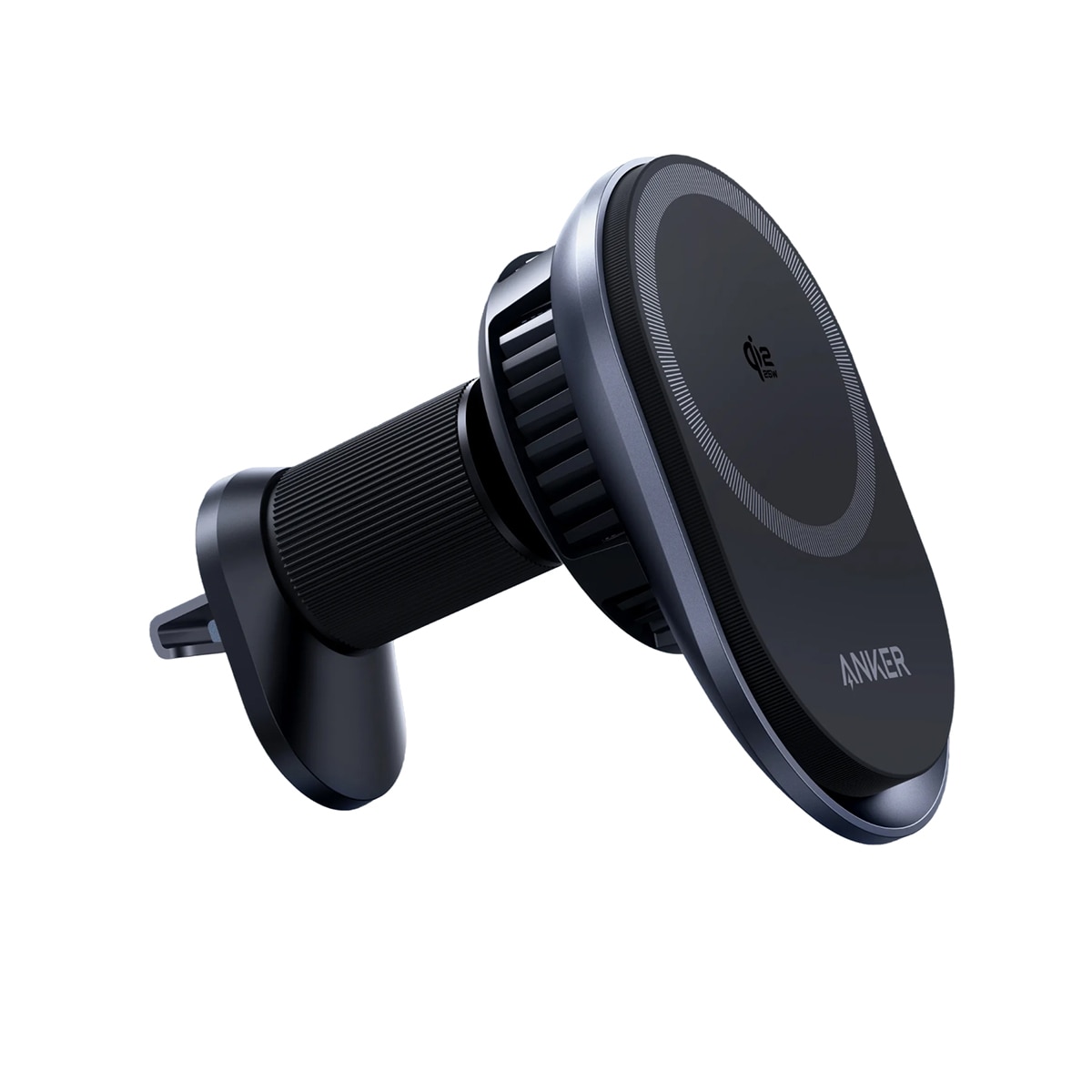 Cargador de coche Inalámbrico Anke Prime, 25W, Qi2, MagSafe, con refrigeración, imán y soporte para rejilla - Negro Negro-3