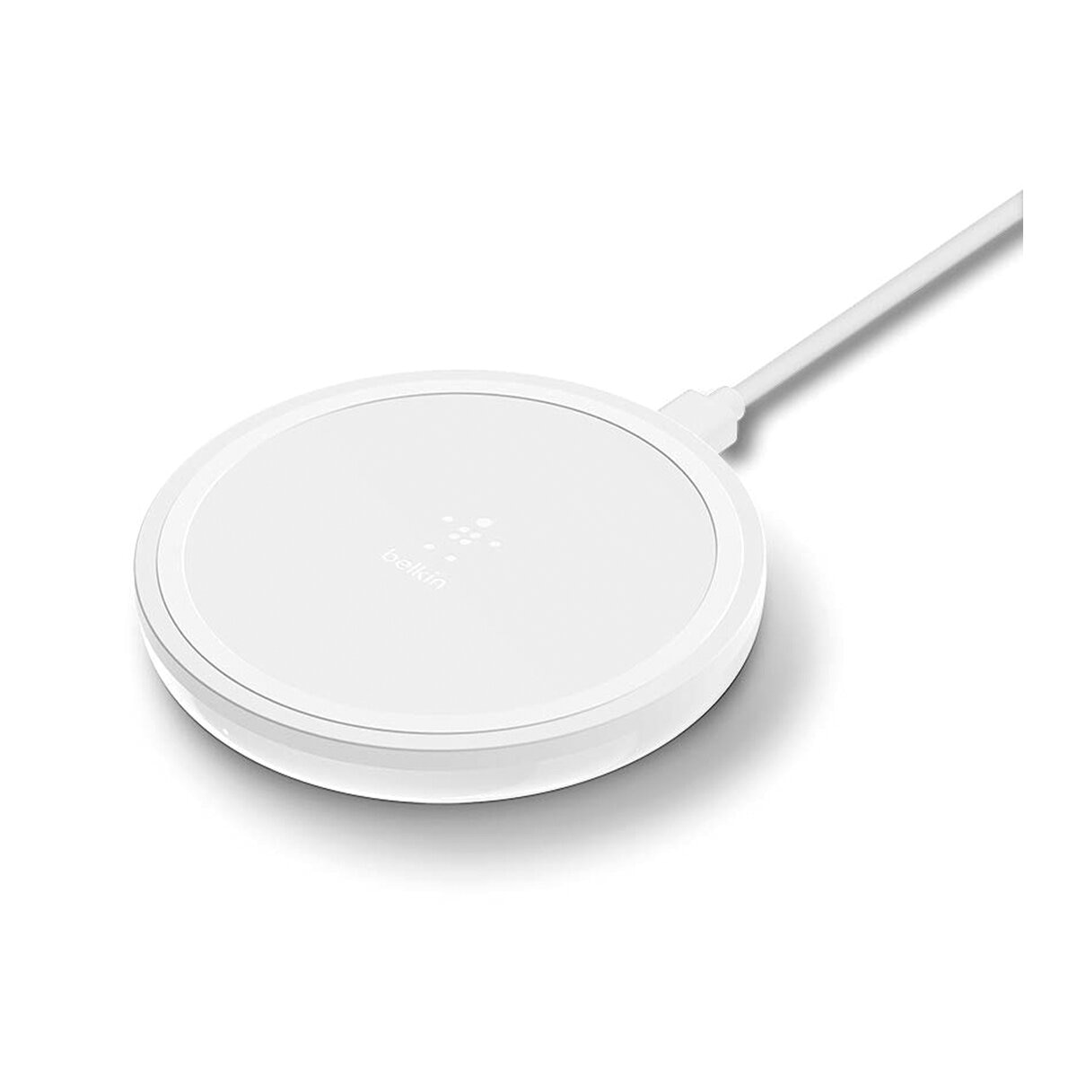 Base de carga inalámbrica Belkin 10W blanca + Adaptador de CA Blanco-2