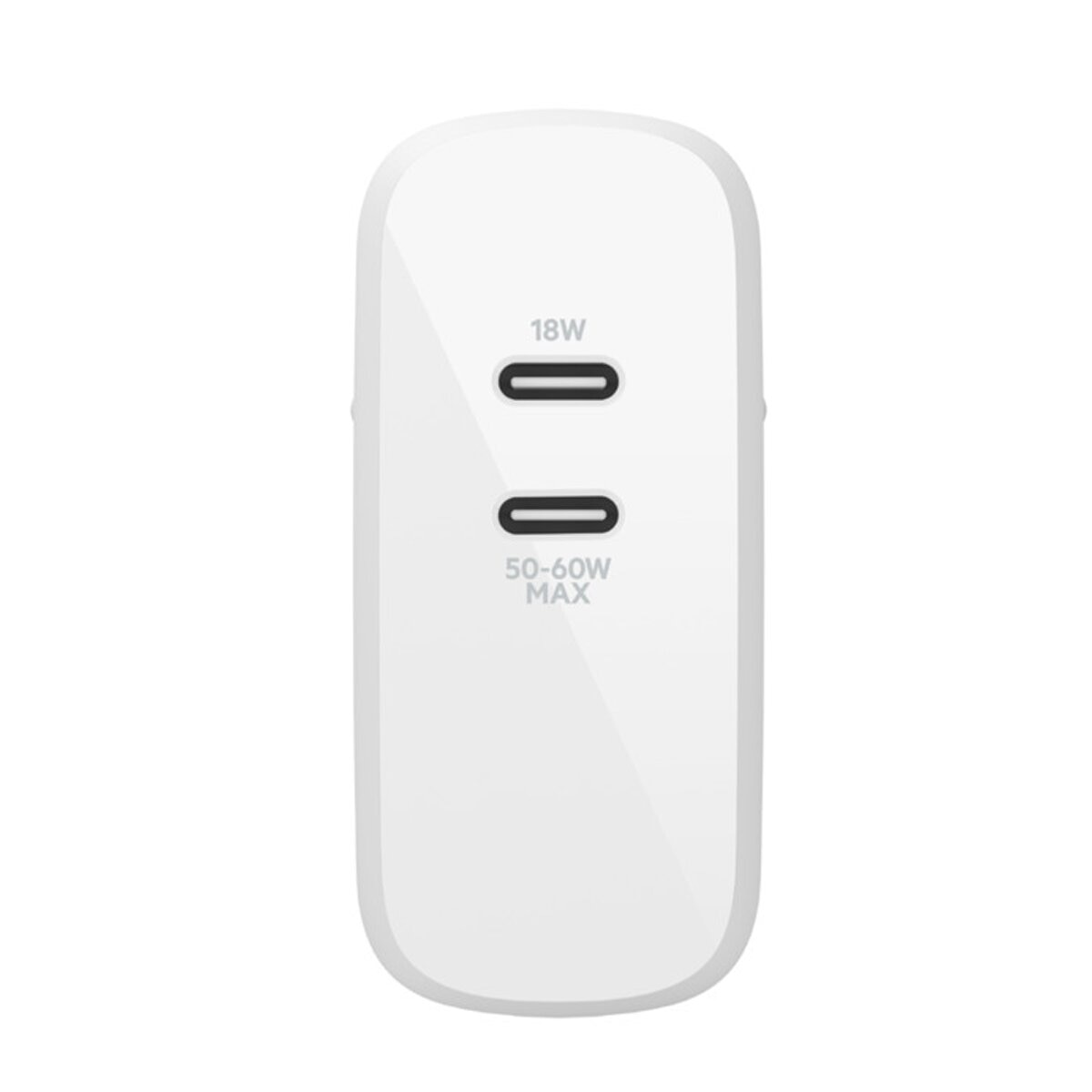 Cargador de red Belkin 68W Dual, GAN Blanco-2