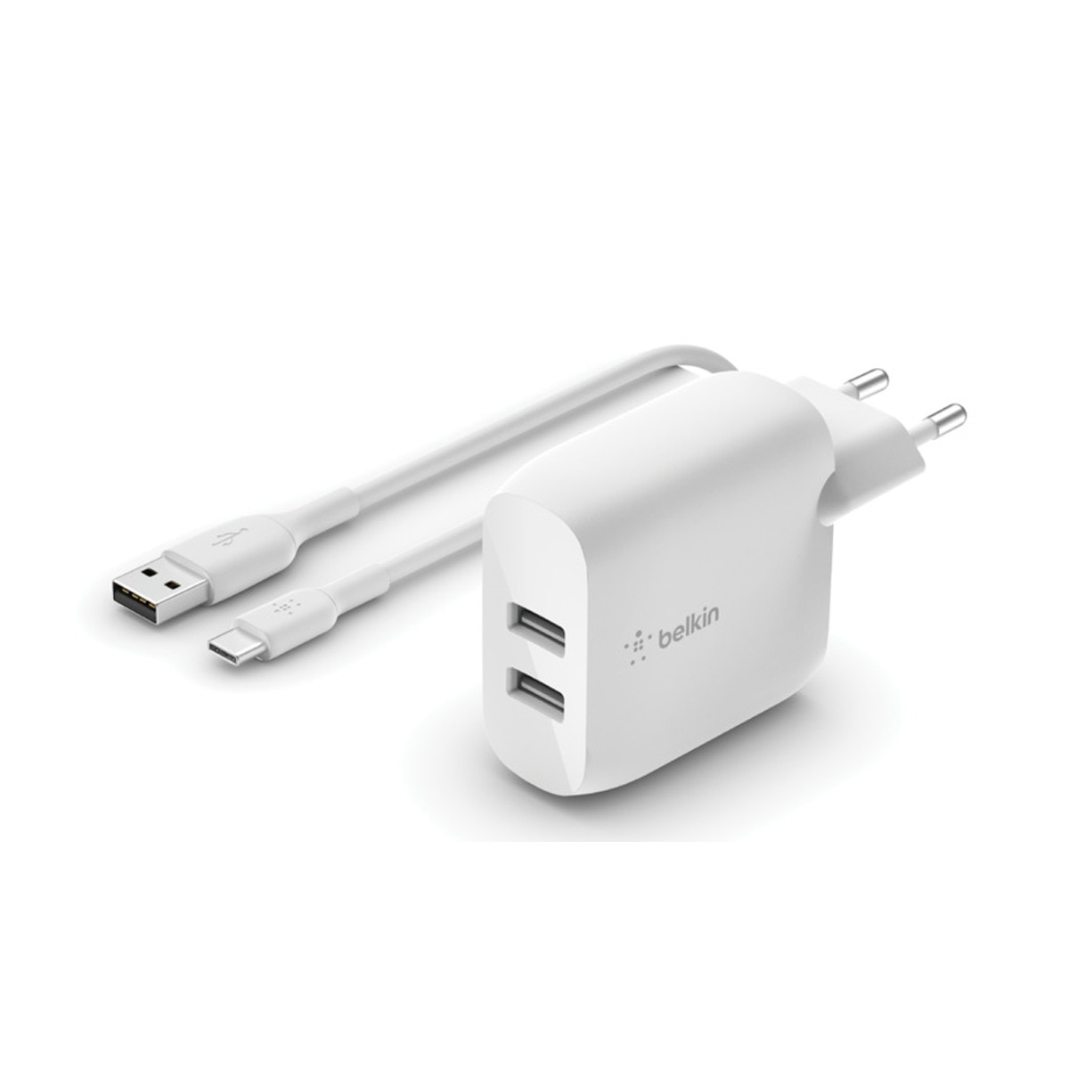 Belkin - Cargador de red Belkin 24W Dual, GAN. de Belkin