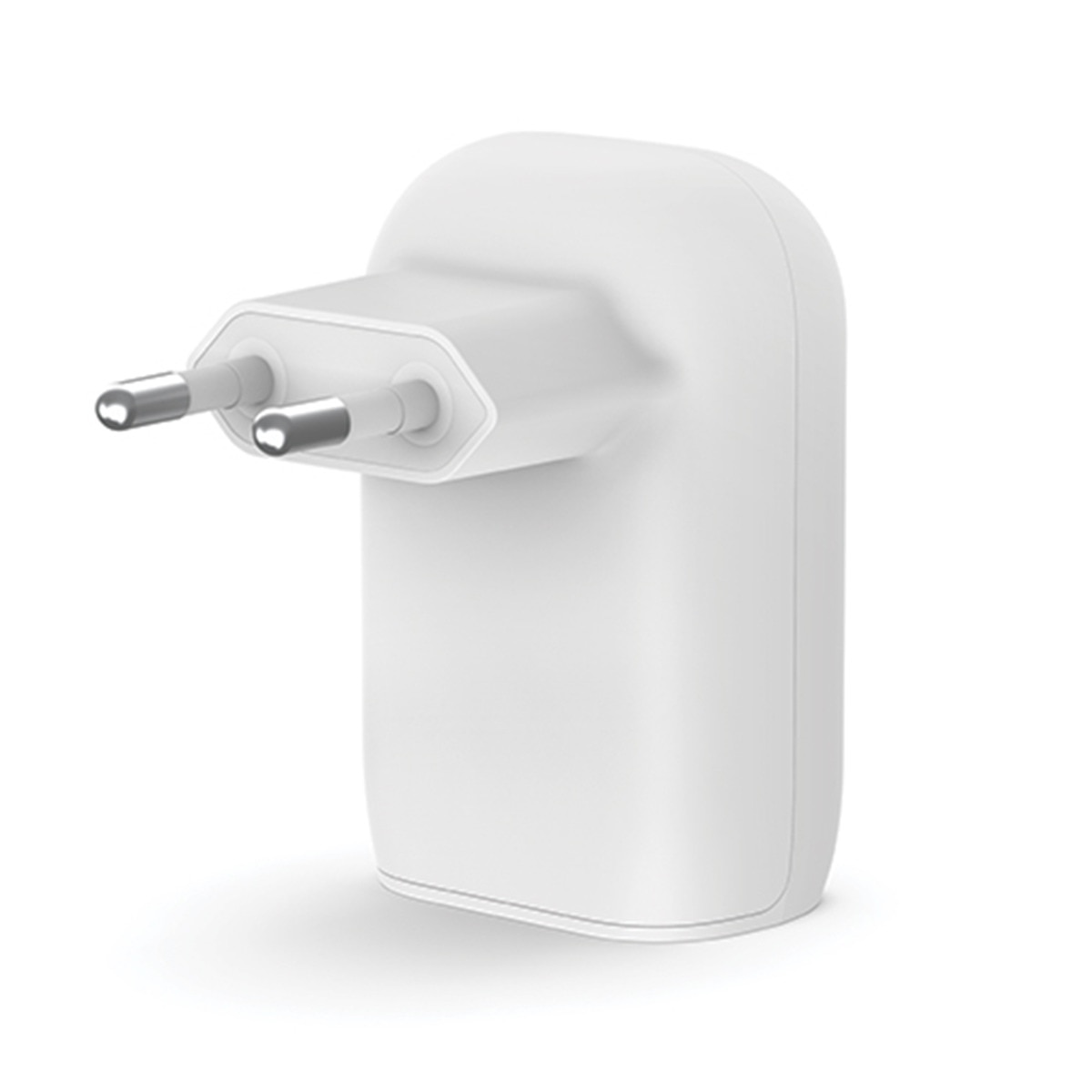 Imagen 0 de Cargador de pared doble Belkin con PPS USB-C PD y USB-A de 37W blanco