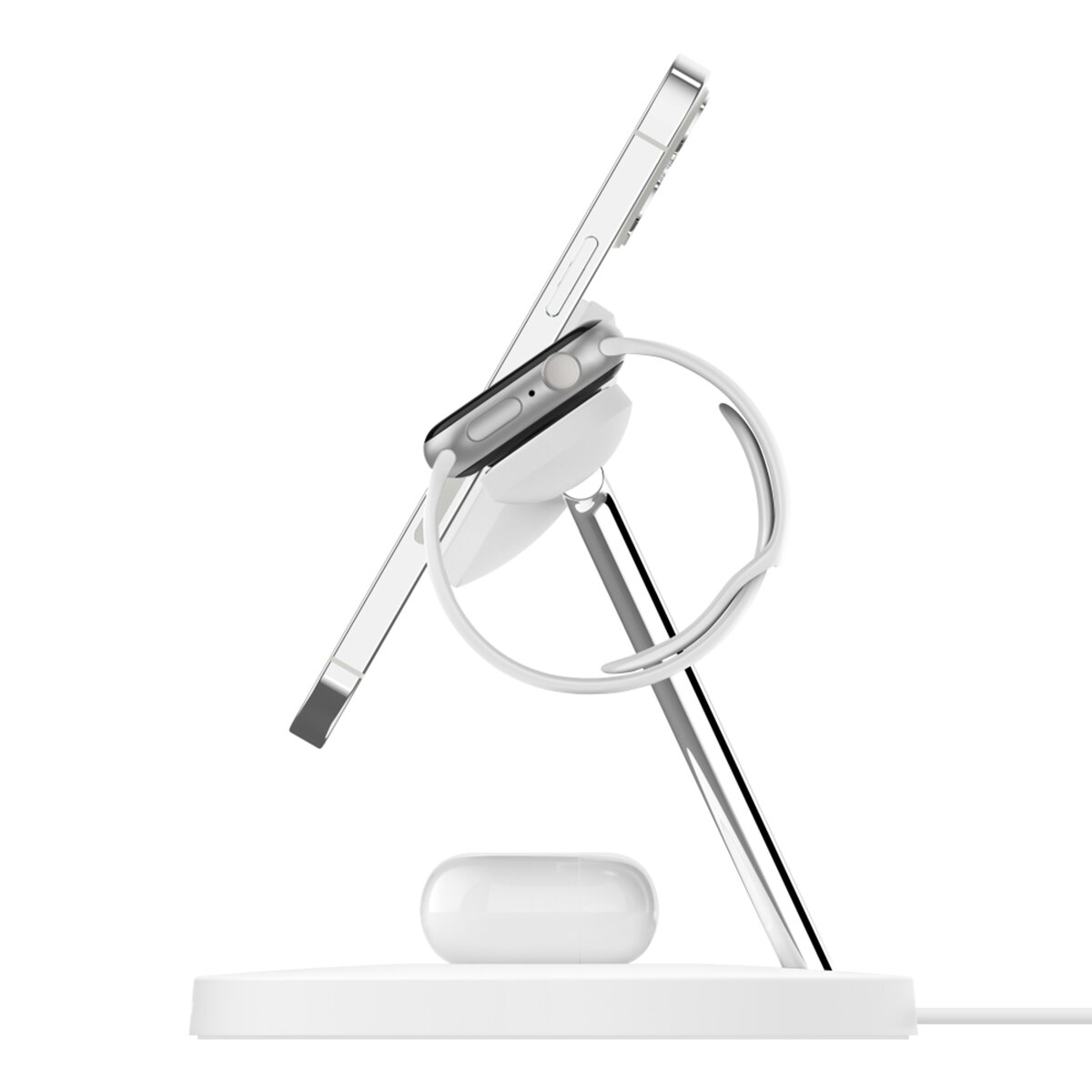 Base de Carga Wireless 3 em 1 Belkin com MagSafe de 15 W Branco-5