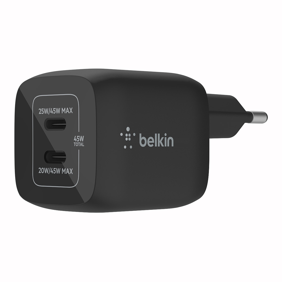 Cargador de pared Belkin USB-C PD de 30 W con PPS negro Negro-3