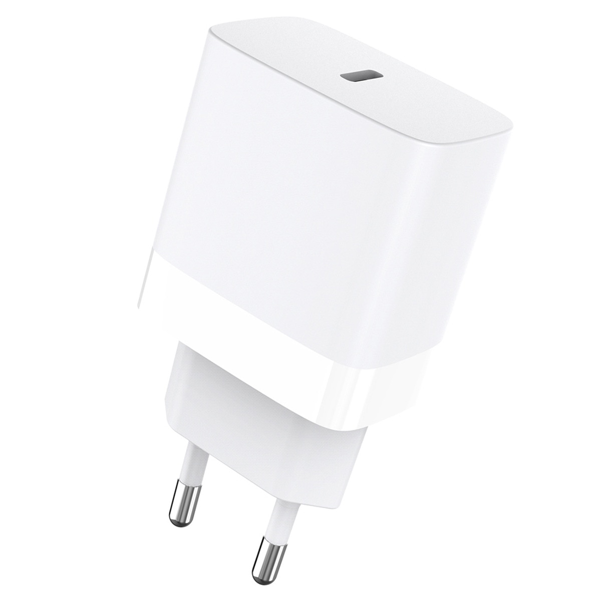 Cargador de pared blanco Inves LT-151L15 + cable USB-C a Lightning 1,5 m Blanco-1