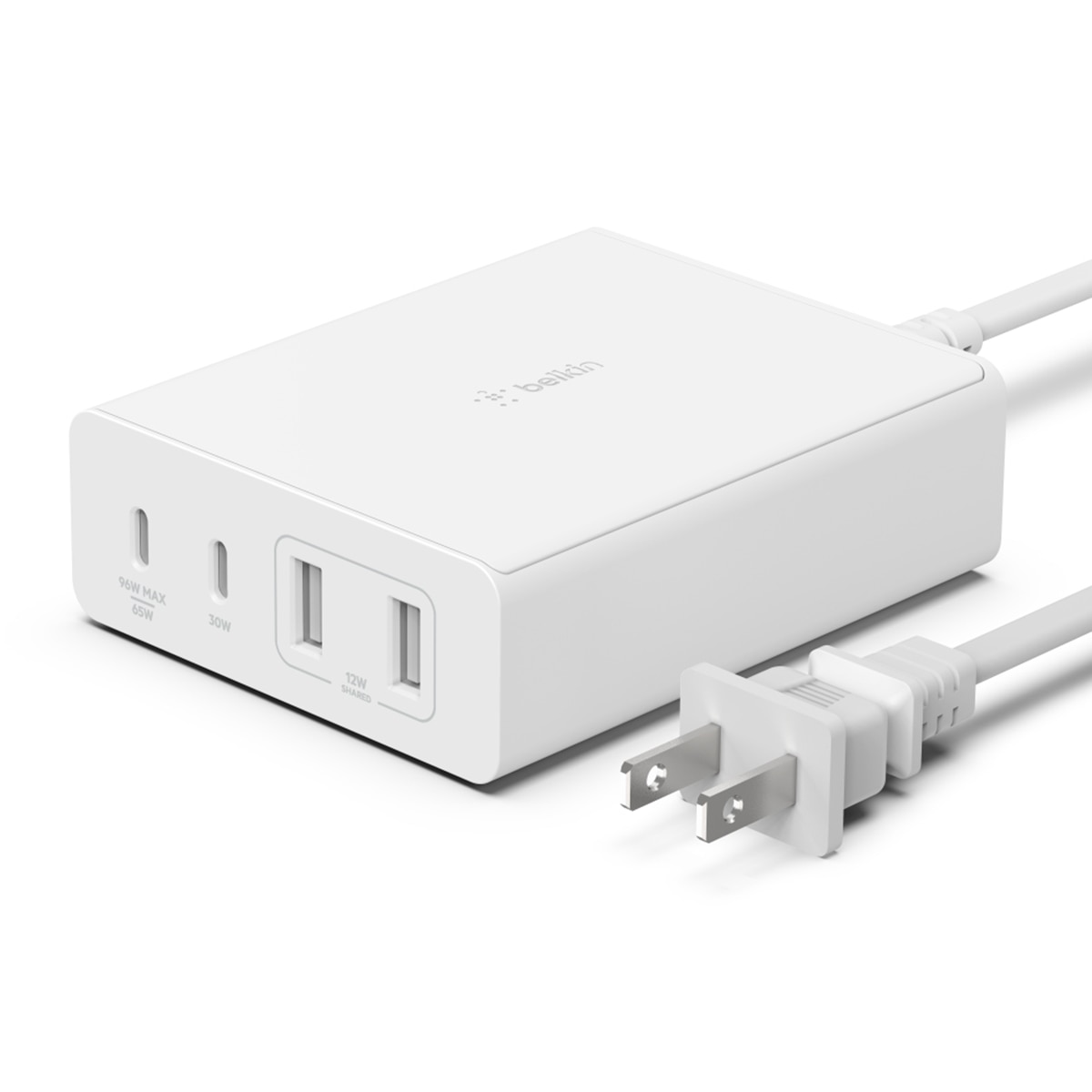 Cargador GaN Belkin 108 W con 4 puertos Negro-2