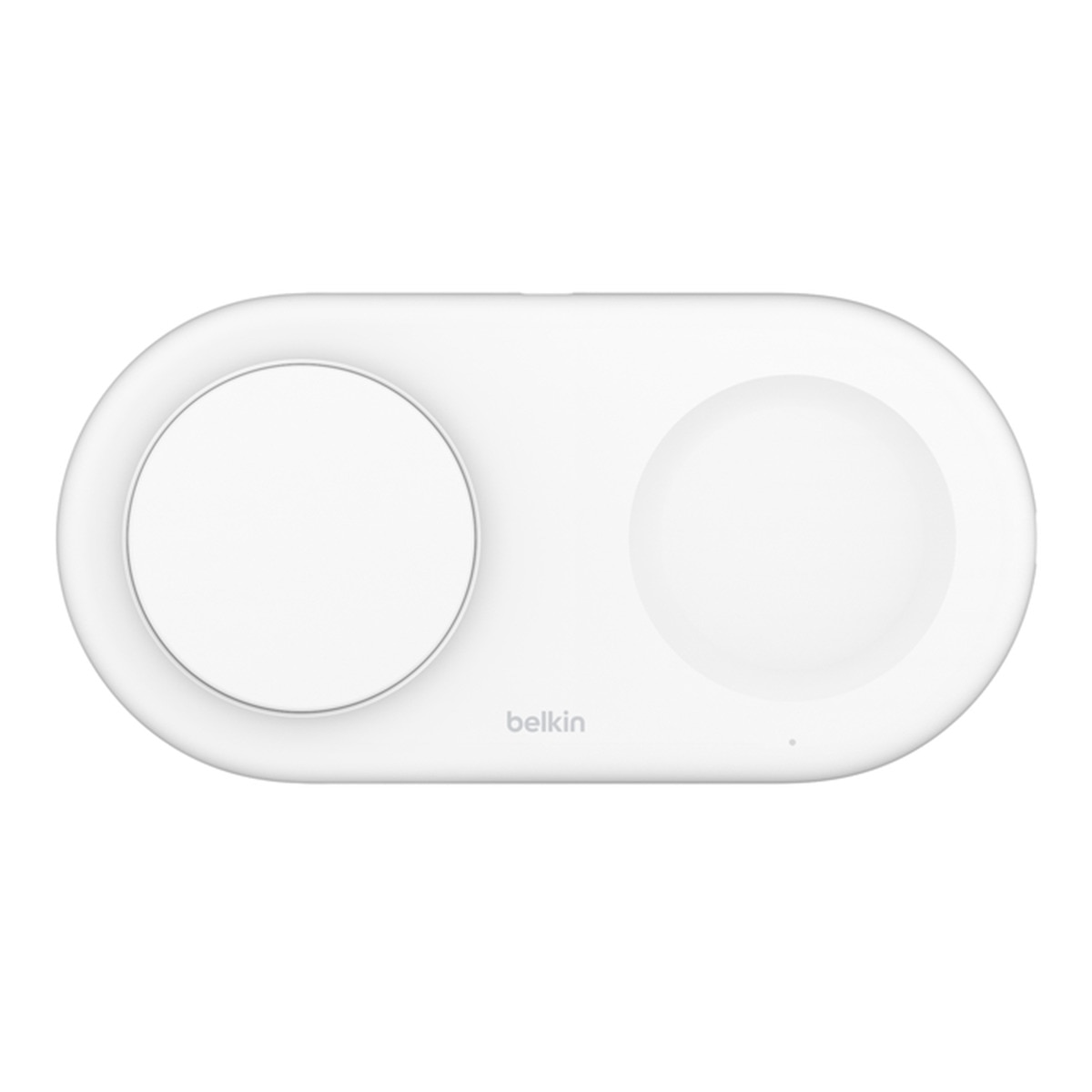 Estación magnética de carga inalámbrica 2 en 1 con tecnología Qi2 de 15 W Belkin BoostCharge Pro Blanco Blanco-1