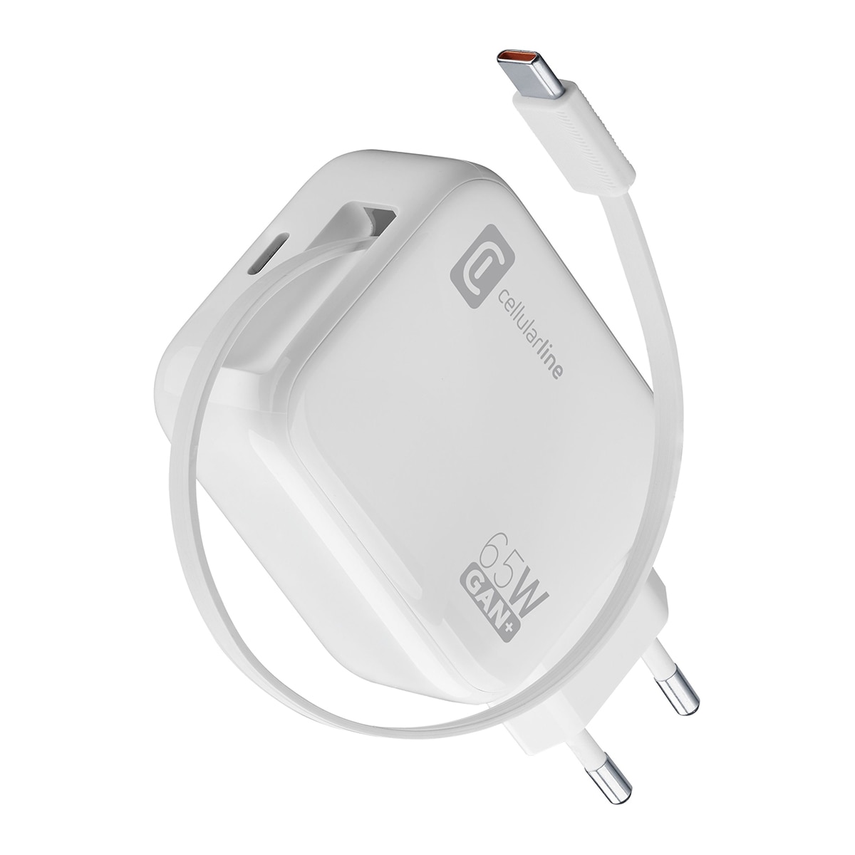 Imagem 0 de Carregador de Rede USB-C Cellularline 65W de Rolo