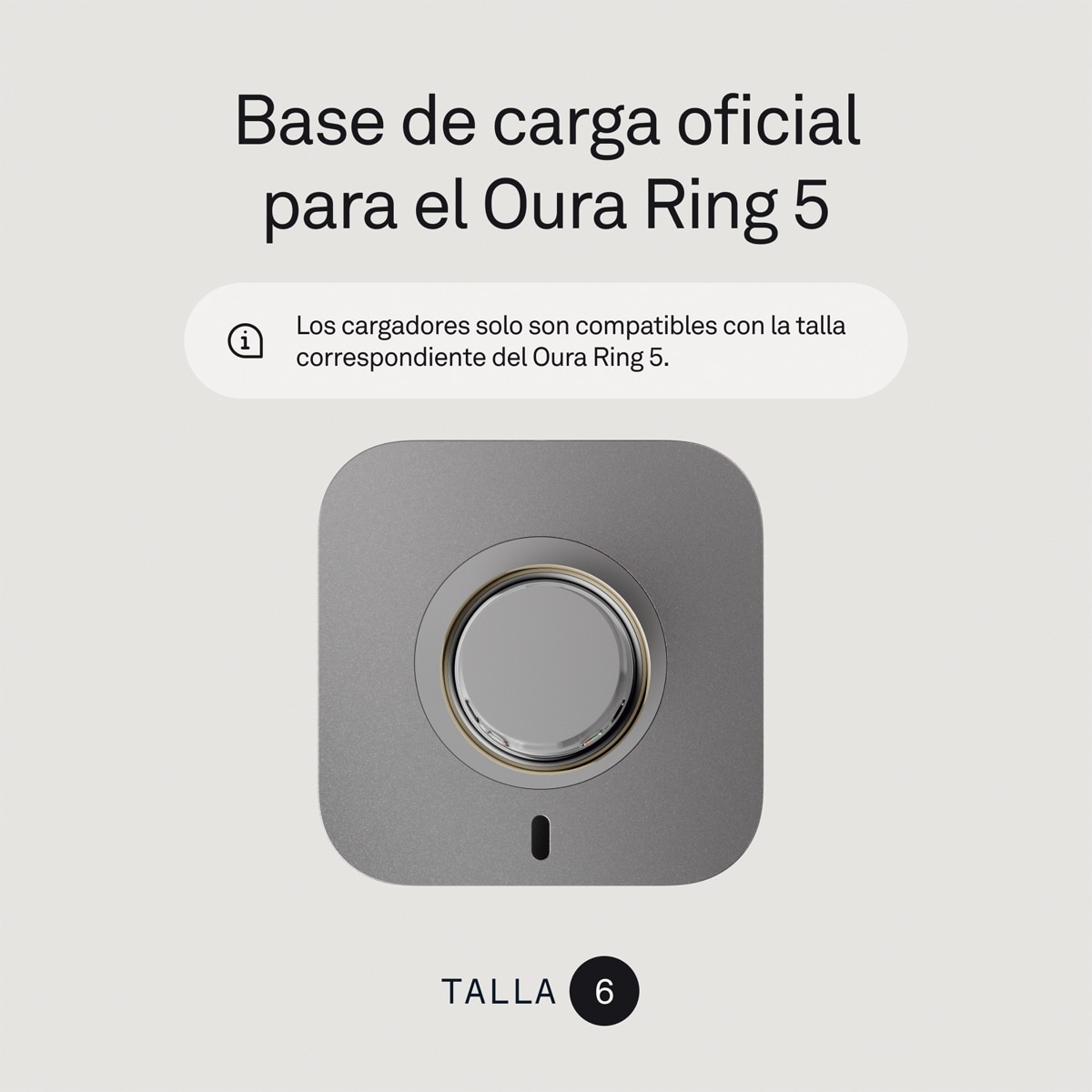 Carregador Oura Ring 5 Cinzento-2