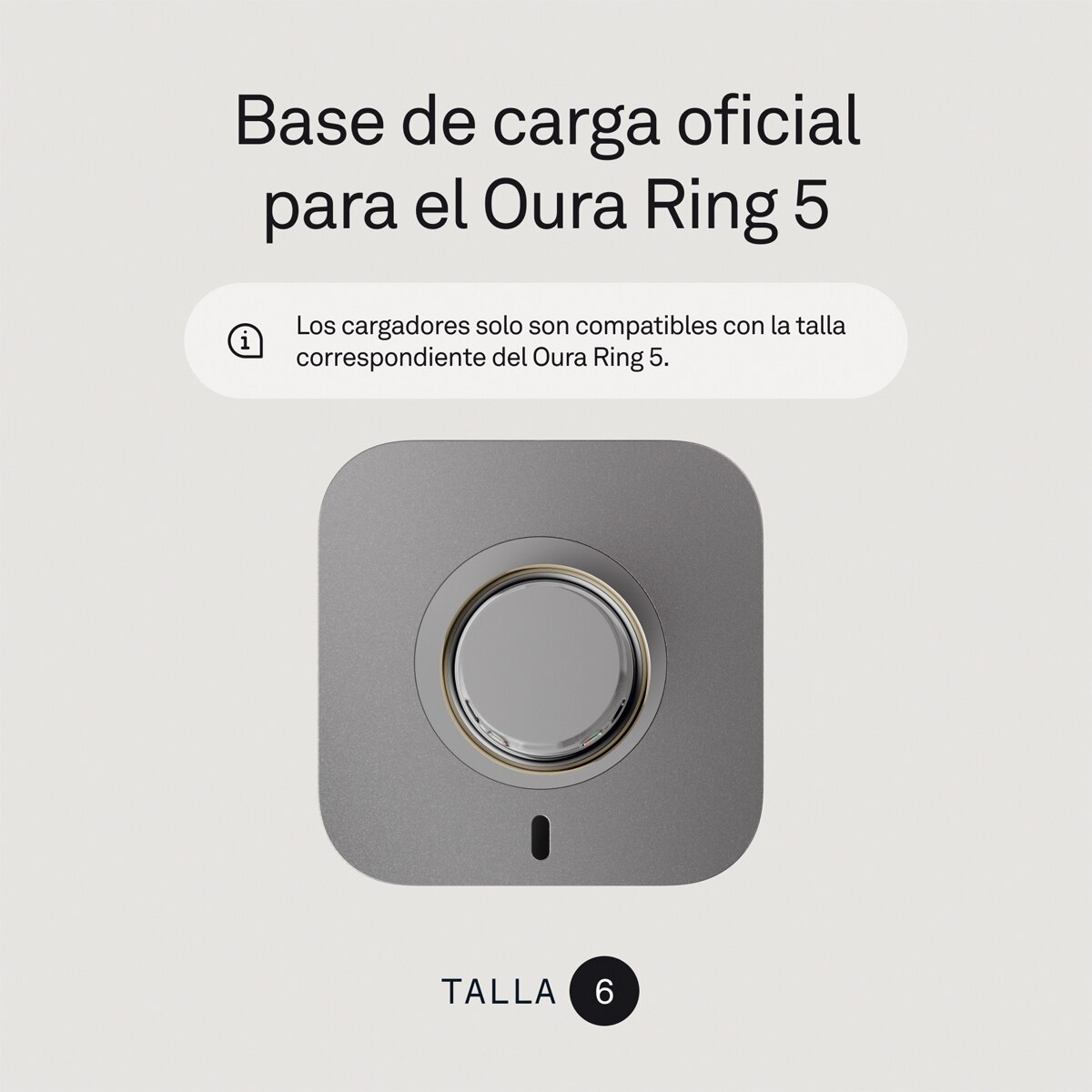 Cargador Oura ring 5 Gris-2