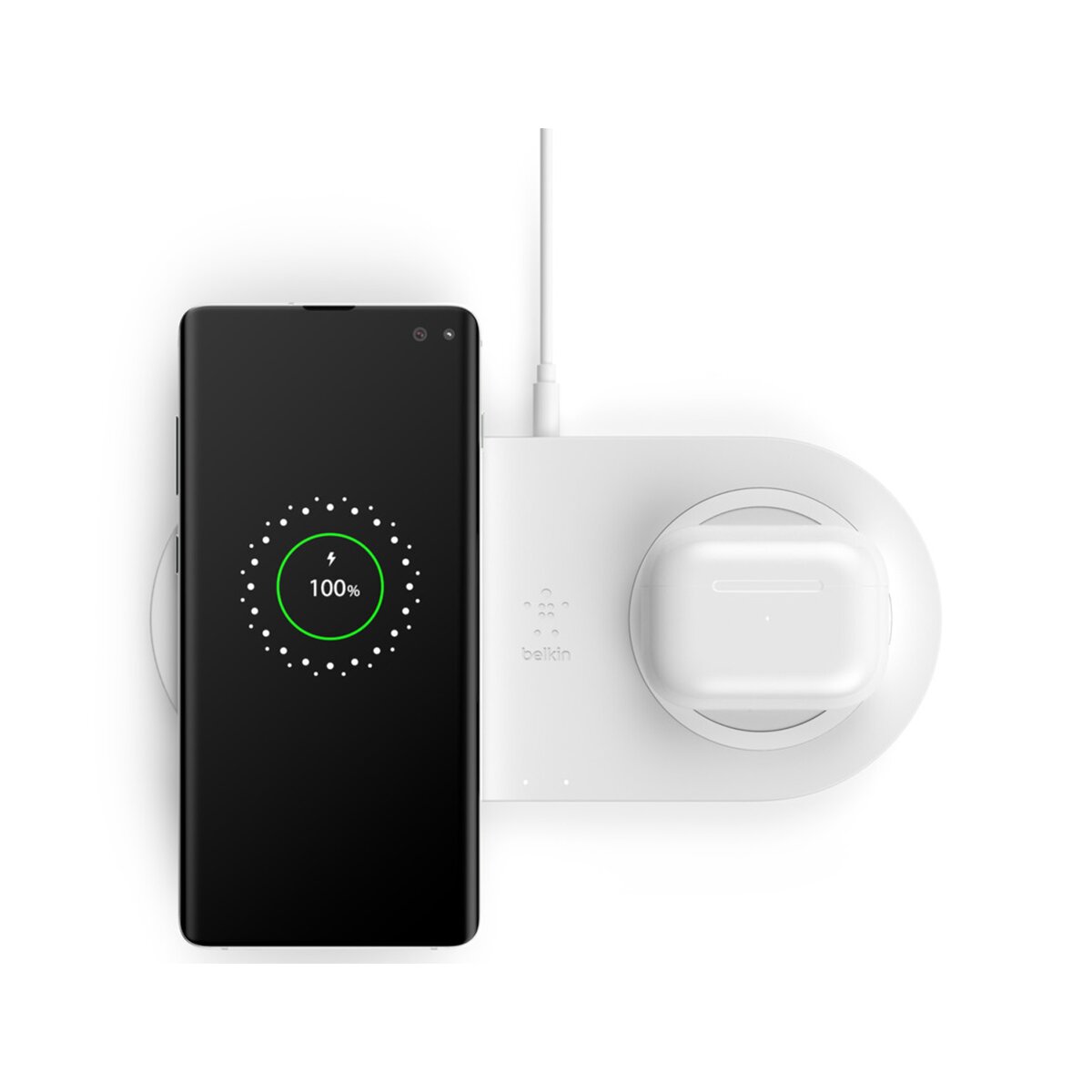 Base de carga Belkin Wireless Power Delivery 2x10 W Dual blanco Blanco-4