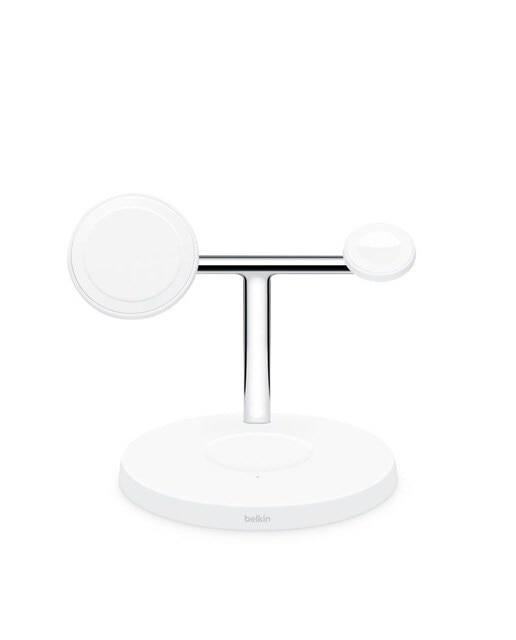 Cargador inalámbrico Belkin MagSafe 3 en 1 blanco Blanco-1
