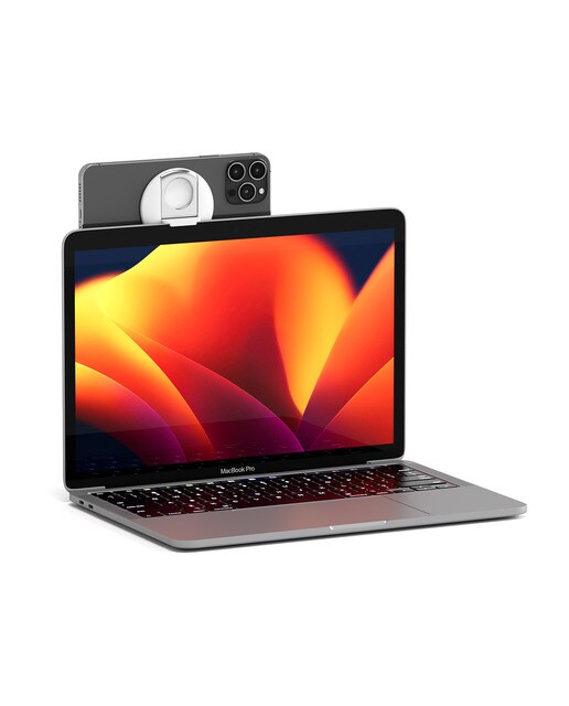 Suporte para iPhone da Belkin com MagSafe para Computadores Portáteis Mac - Branco Branco-3