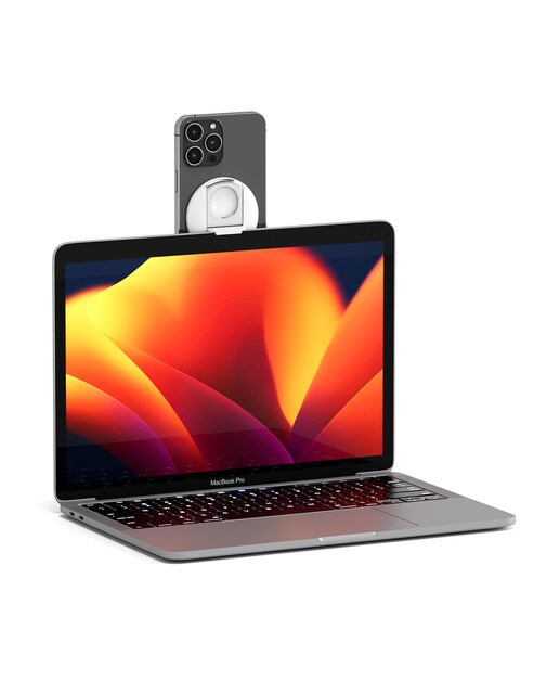 Suporte para iPhone da Belkin com MagSafe para Computadores Portáteis Mac - Branco Branco-4
