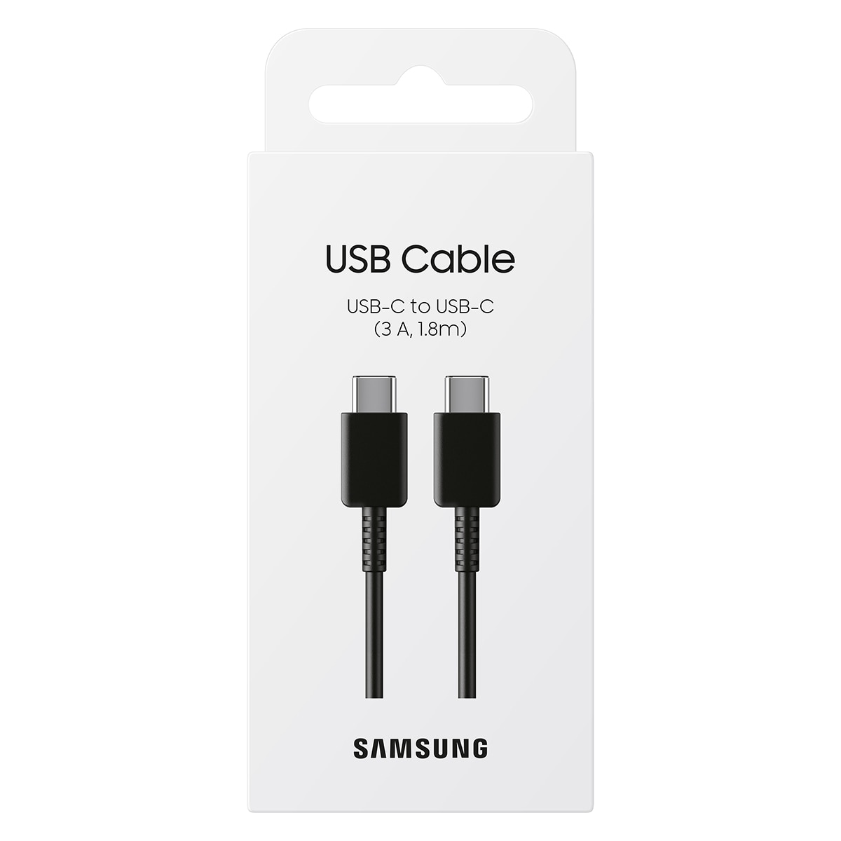 Cable Samsung 3A USB-C 1,8m Negro Negro-4