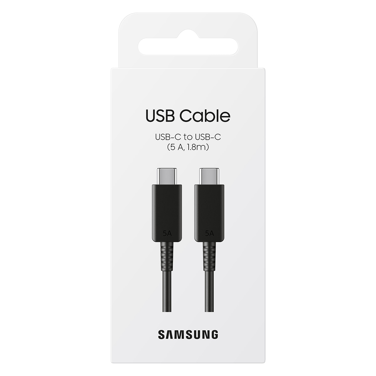 Cable Samsung 5A USB-C 1,8m Negro Negro-4