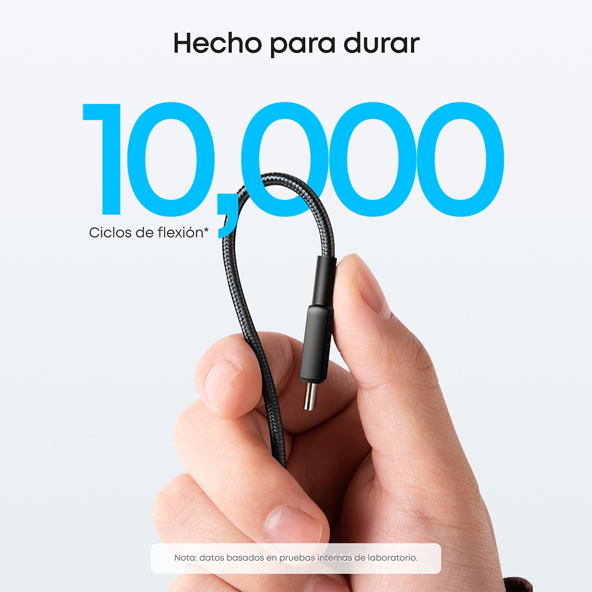 Imagen 3 de Cable Anker 322 Carga Rápida USB-C a USB-C, 1,8m, 60W - Negro Negro