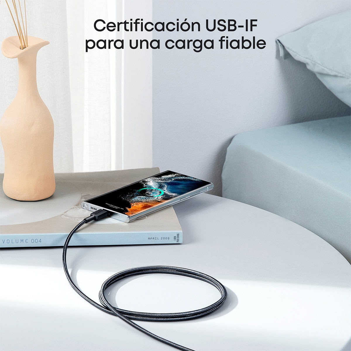Imagen 4 de Cable Anker 322 Carga Rápida USB-C a USB-C, 1,8m, 60W - Negro Negro