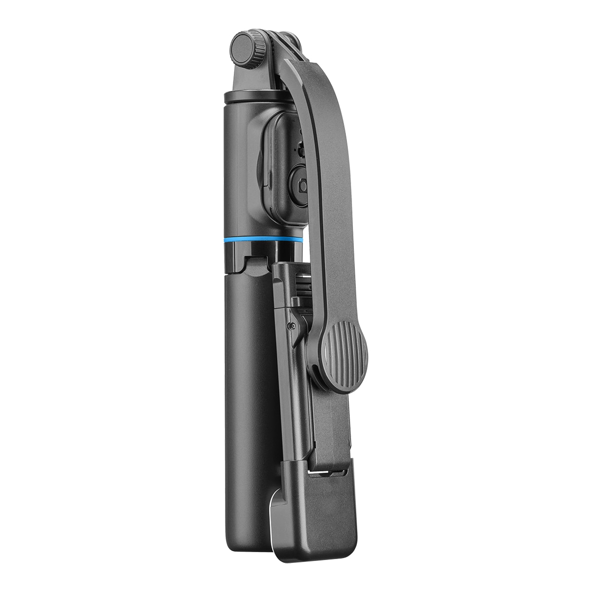 Trípode Bluetooth para selfies Cellularline Sparkle - Universal con luz LED y mando a distancia Negro-2