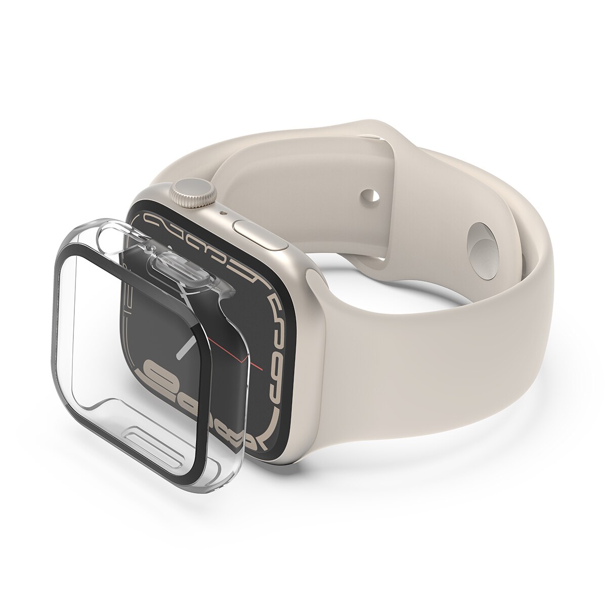 Protector de pantalla Belkin con revestimiento y borde protector para Apple Watch 41 mm Transparente-2