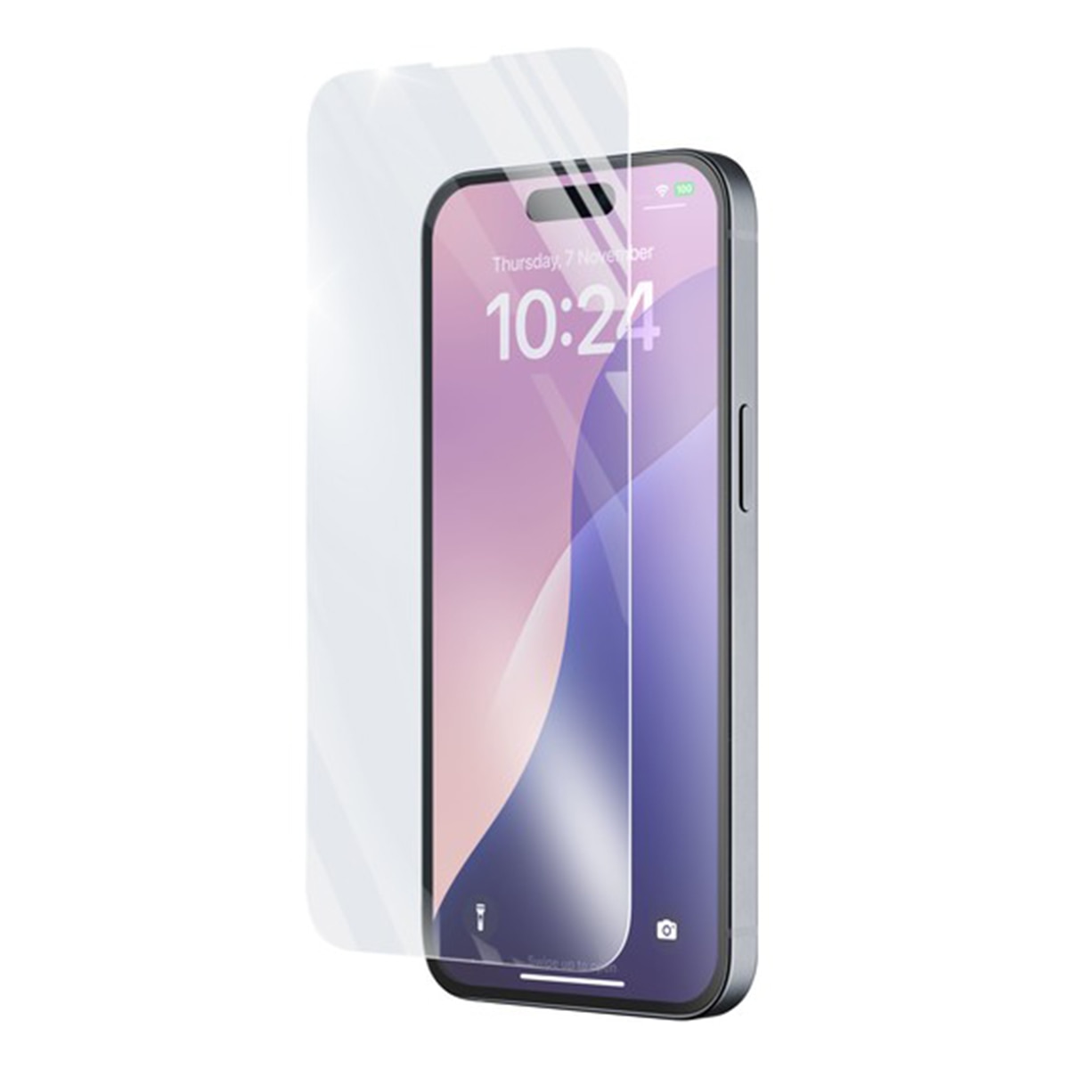 Imagen 0 de Cristal templado antigolpes Cellularline Impact Glass Capsule para iPhone 16e
