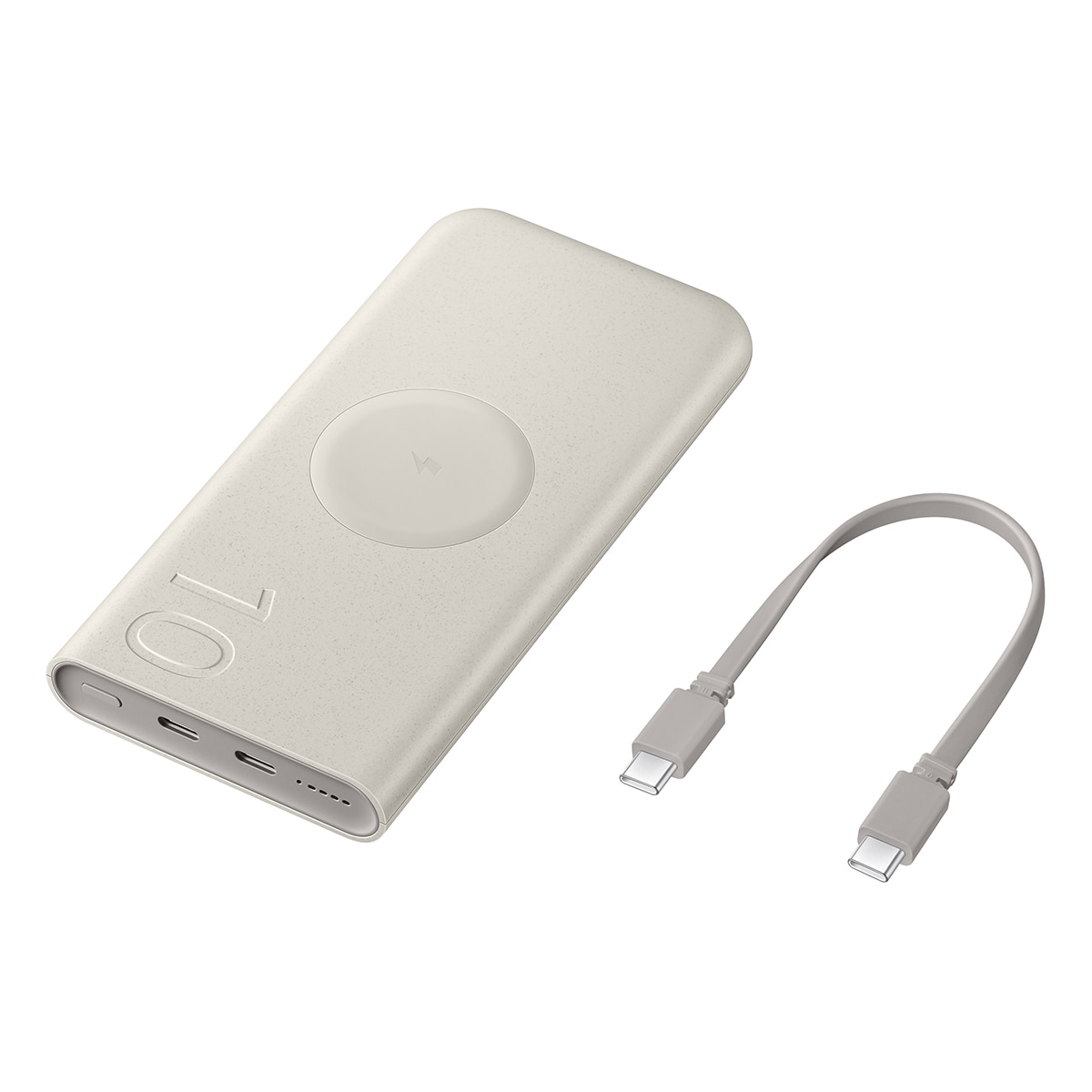 Batería externa Samsung 10.000 mAh con carga inalámbrica Beige-3