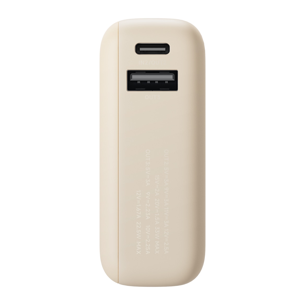 Power Bank Xiaomi 33W 10000 mAh (con cable integrado) Beige 3