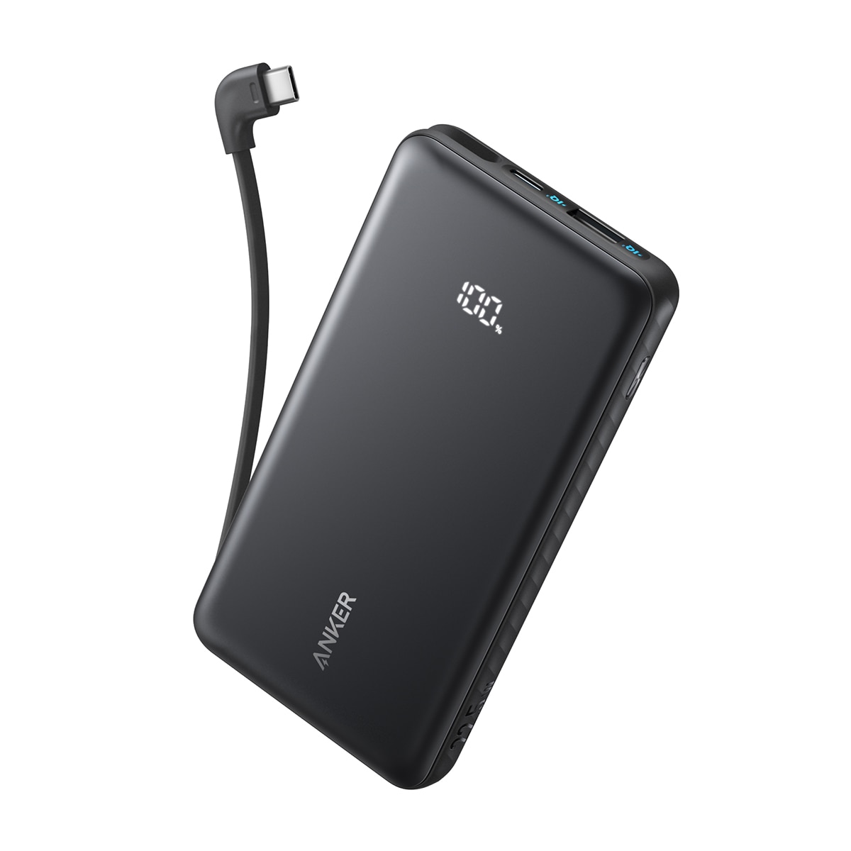 Imagen 0 de Power Bank Anker Zolo, 20000 mAh, 225W, 1 USB-C, 1 Cable retráctil USB-C, 1 USB-A Negro