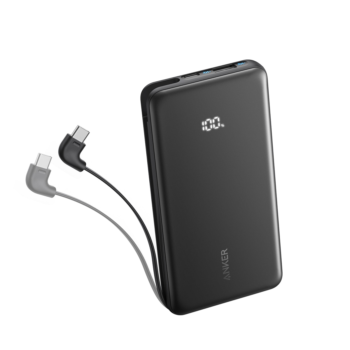 Power Bank Anker Zolo, 20000 mAh, 225W, 1 USB-C, 1 Cable retráctil USB-C, 1 USB-A - Negro Negro-4