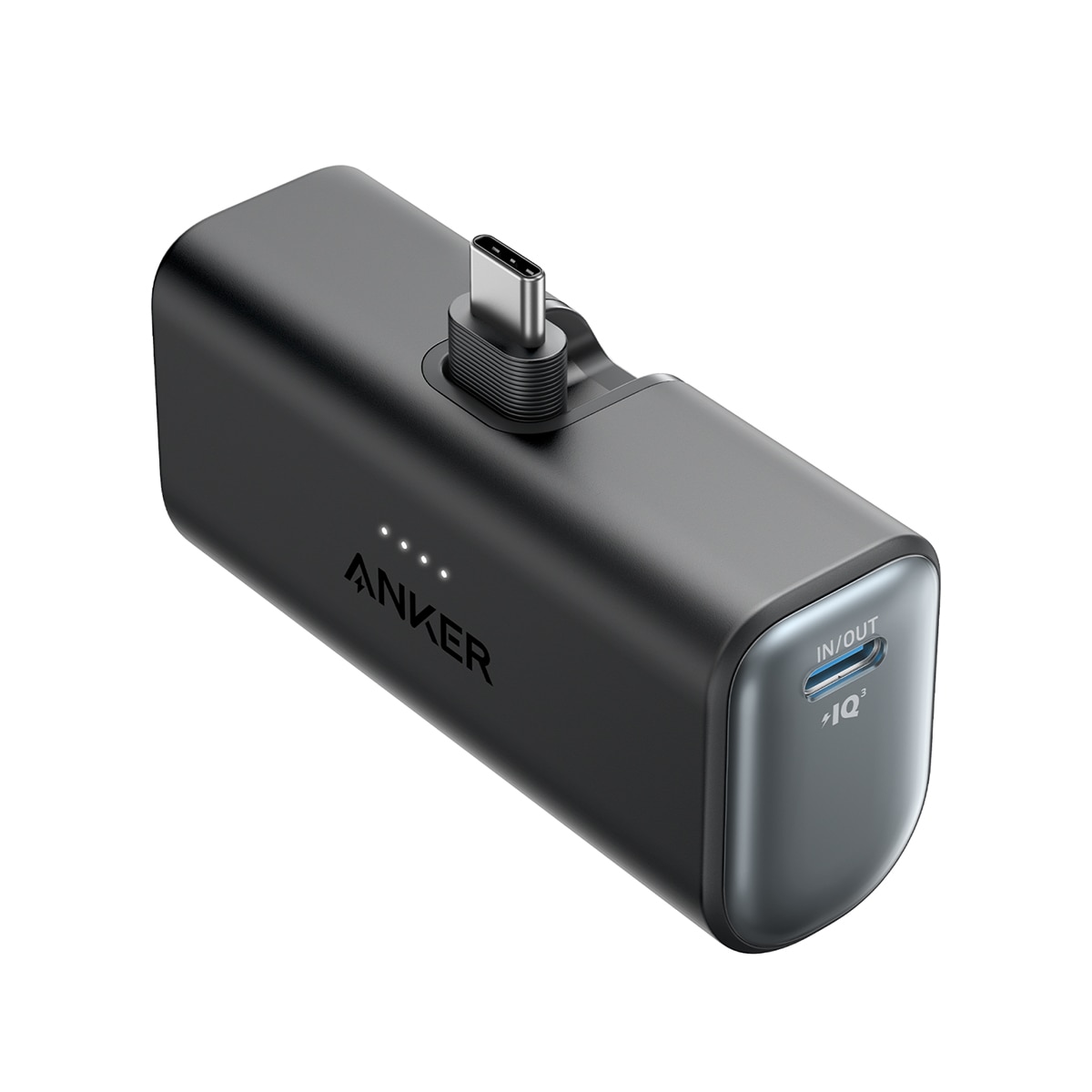 Power Bank Anker Nano, 5000 mAh, 225W, 2 USB-C, compacto - Negro Negro-1