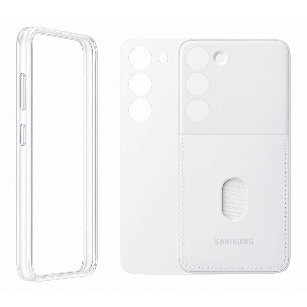 Carcasa con marco blanco para Samsung Galaxy S23 Blanco-2
