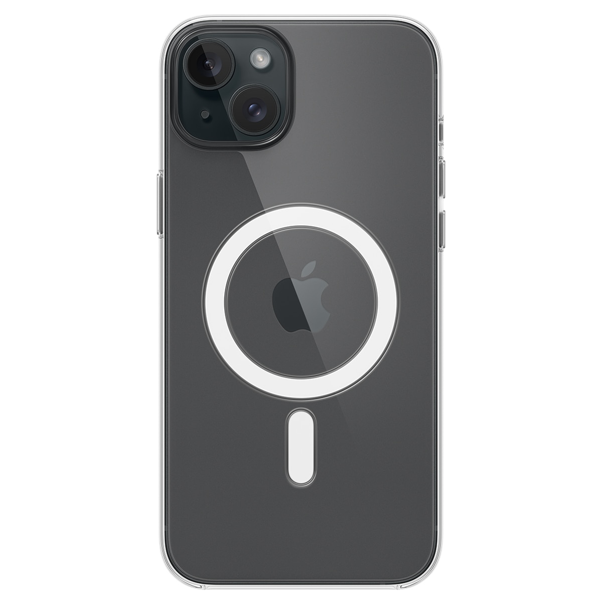 Funda transparente con MagSafe para el iPhone 15 Plus Transparente-1