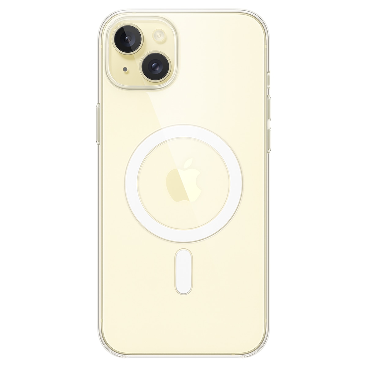 Funda transparente con MagSafe para el iPhone 15 Plus Transparente-5