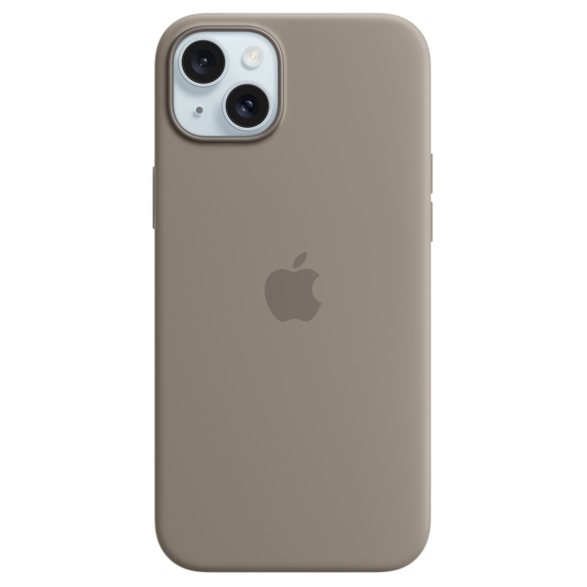 Funda de silicona color Arcilla con MagSafe para el iPhone 15 Plus 1