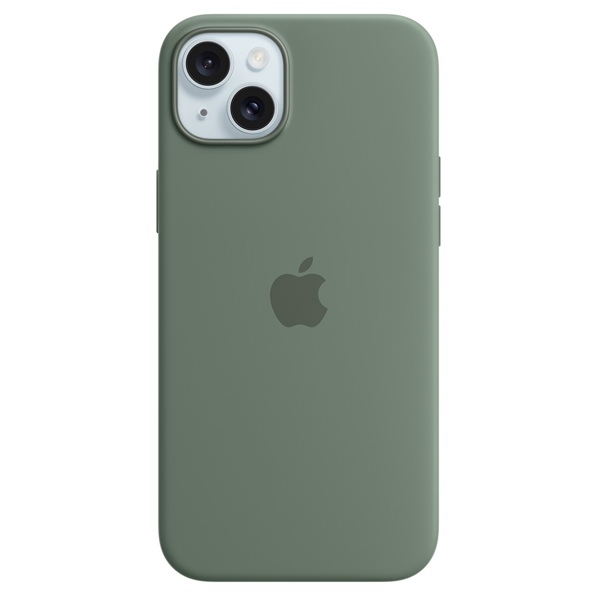 Funda de silicona color Cipréscon MagSafe para el iPhone 15 Plus 1
