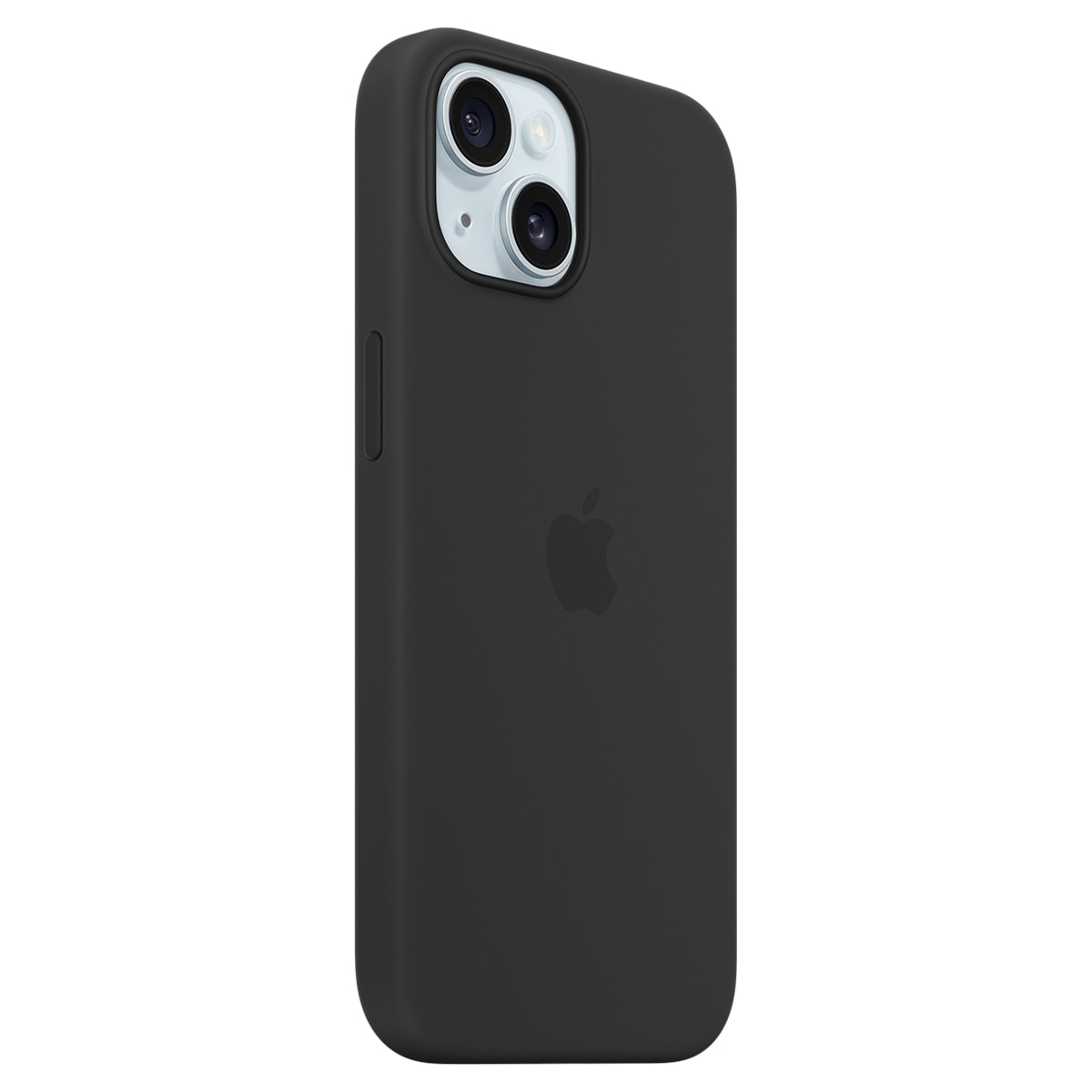 Funda de silicona Negra con MagSafe para el iPhone 15 Negro-2