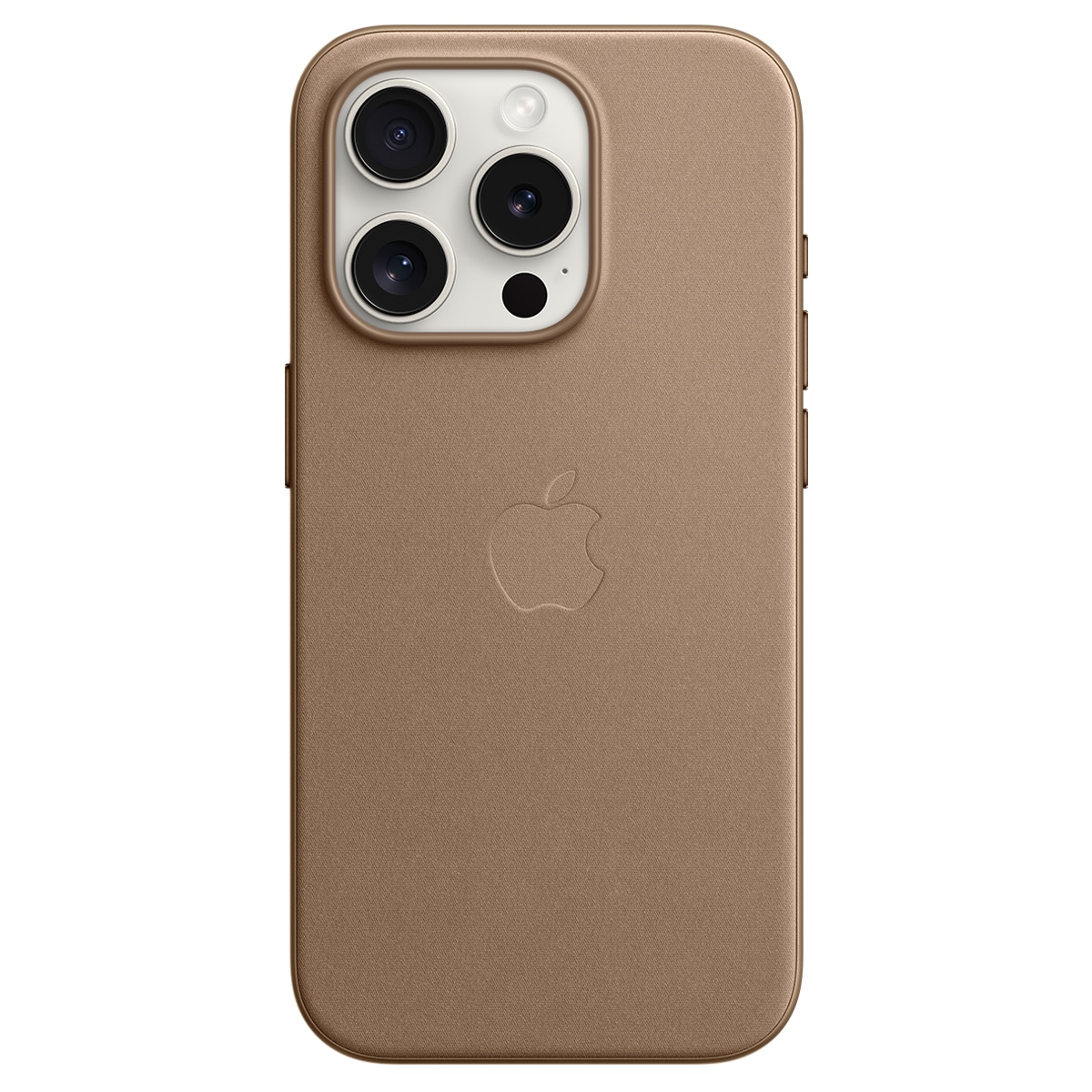 Funda de trenzado fino Marrón topo con MagSafe para el iPhone 15 Pro 1