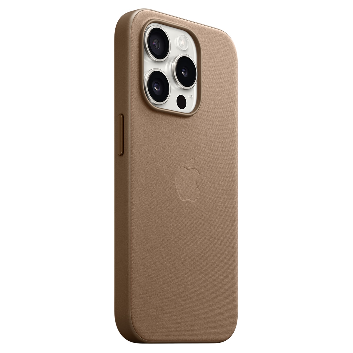 Funda de trenzado fino Marrón topo con MagSafe para el iPhone 15 Pro 2