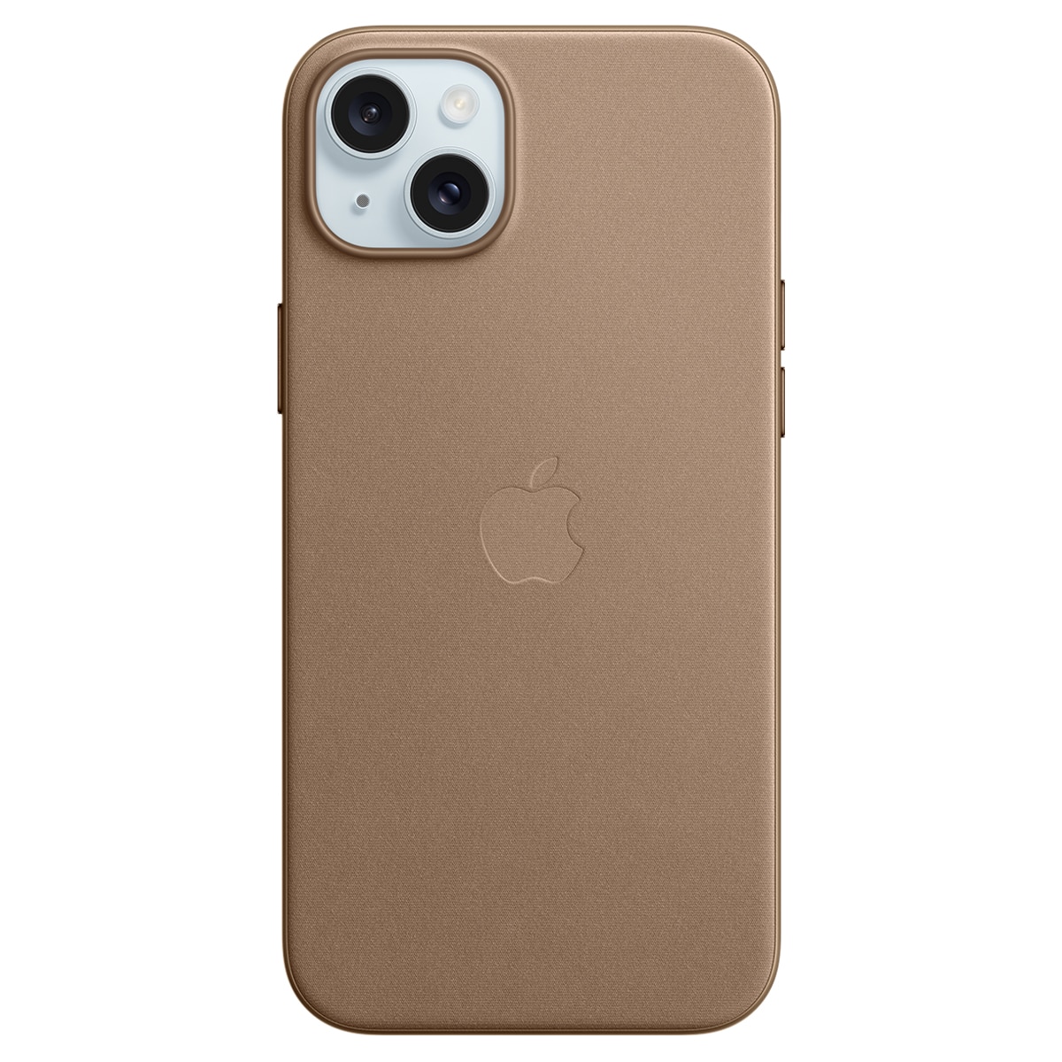 Funda de trenzado fino Marrón topo con MagSafe para el iPhone 15 Plus 1