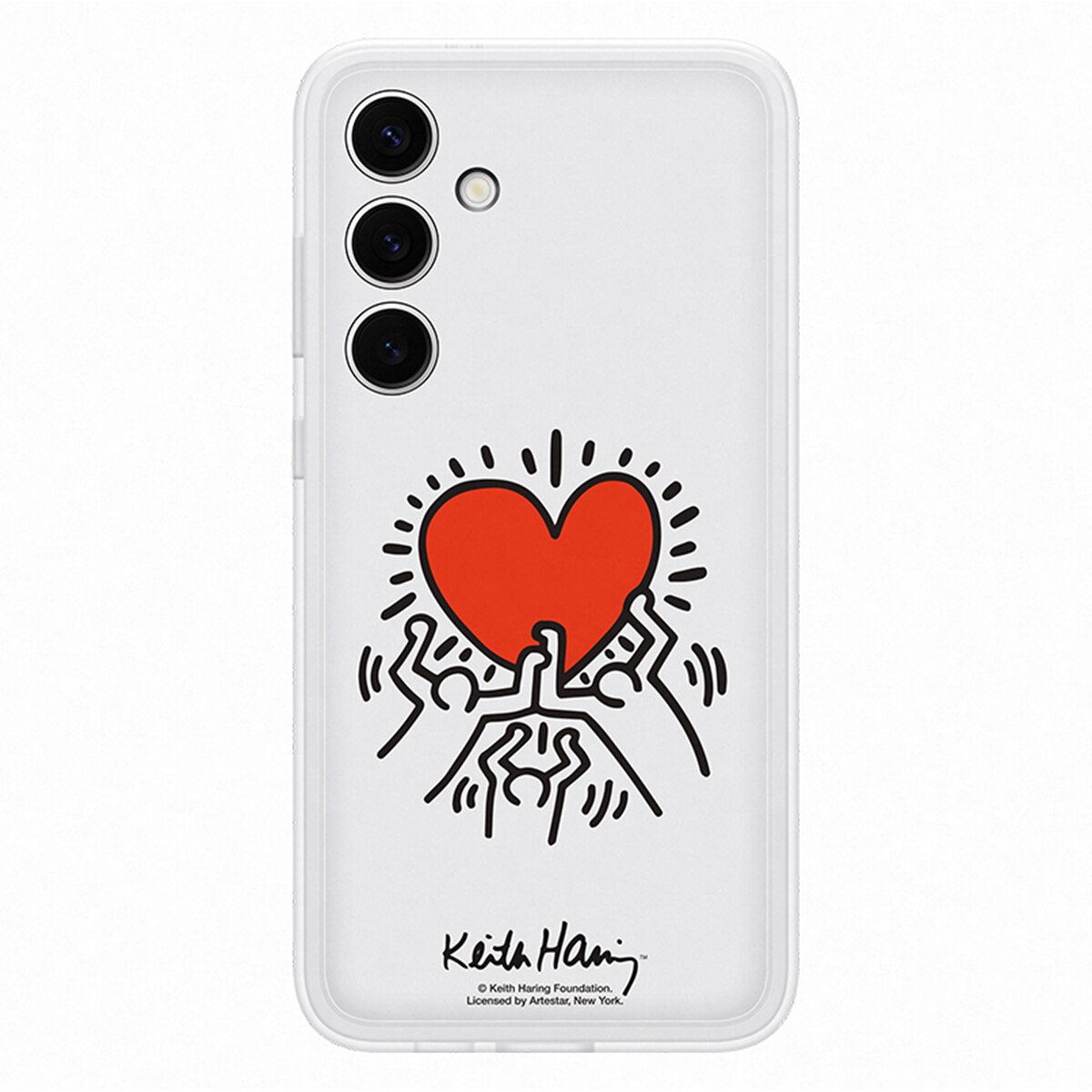 Funda Flipsuit Keith Harring blanca Samsung para Galaxy S24+ Blanco-1