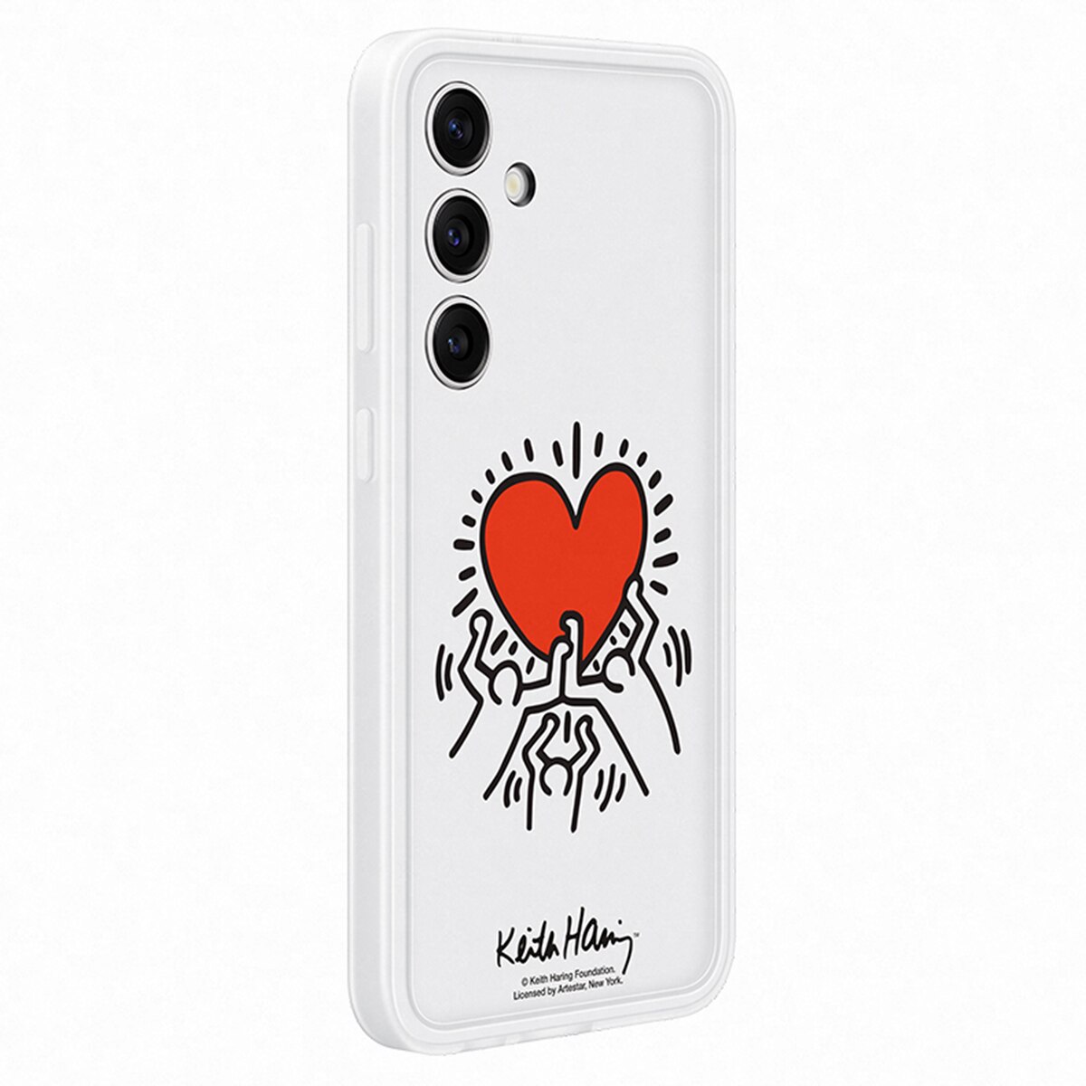 Funda Flipsuit Keith Harring blanca Samsung para Galaxy S24+ Blanco-2