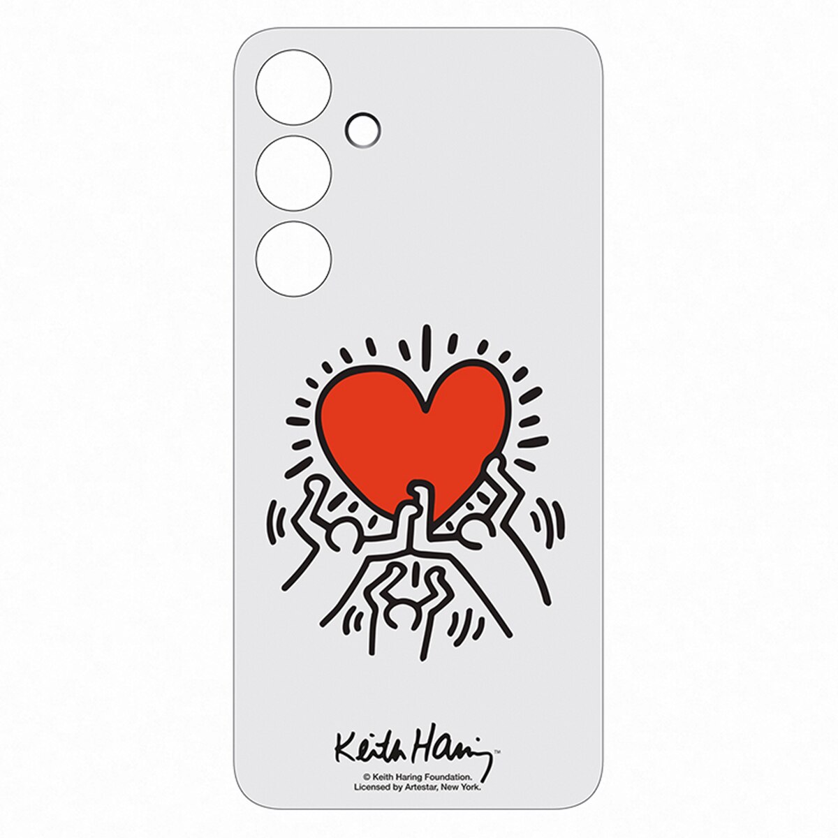 Funda Flipsuit Keith Harring blanca Samsung para Galaxy S24+ Blanco-3