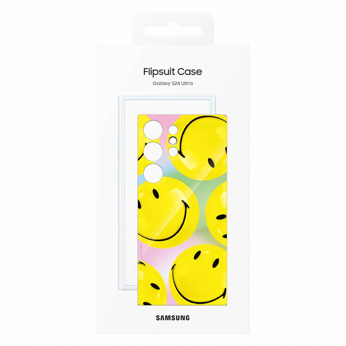 Funda Flipsuit Smiley amarilla Samsung para Galaxy S24+ Amarillo-7